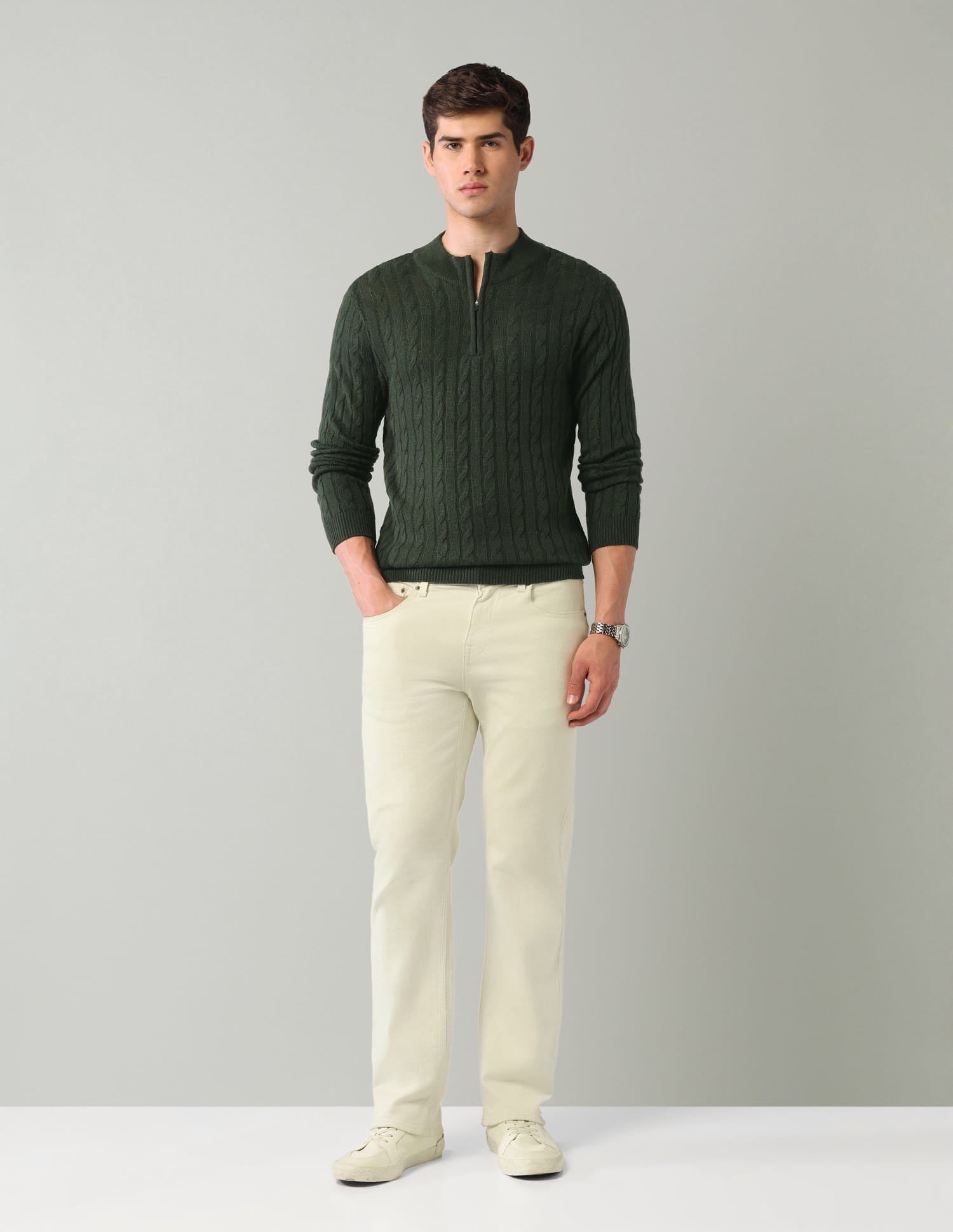 Textured Mens Sweater