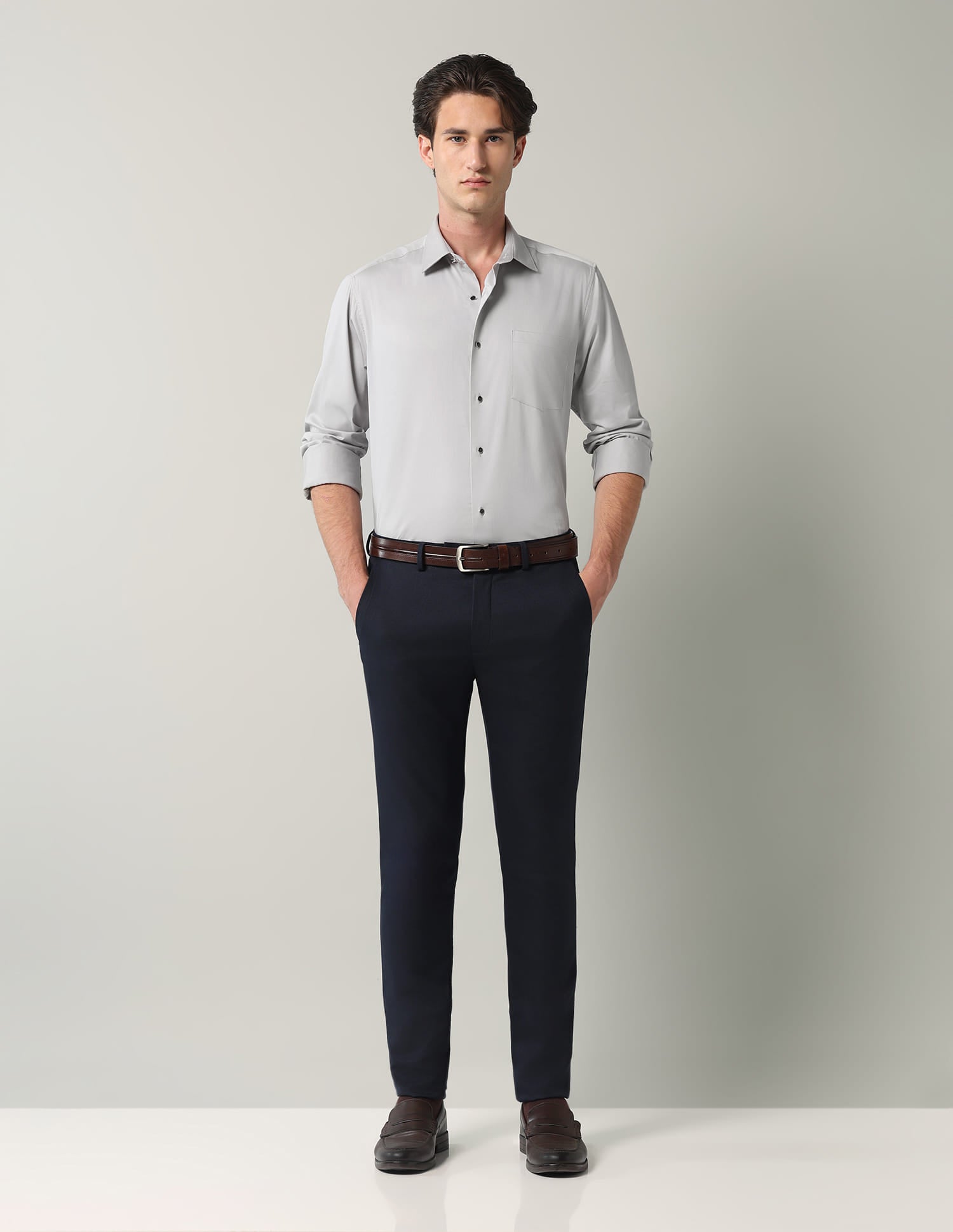 Solid Slim Fit Shirt