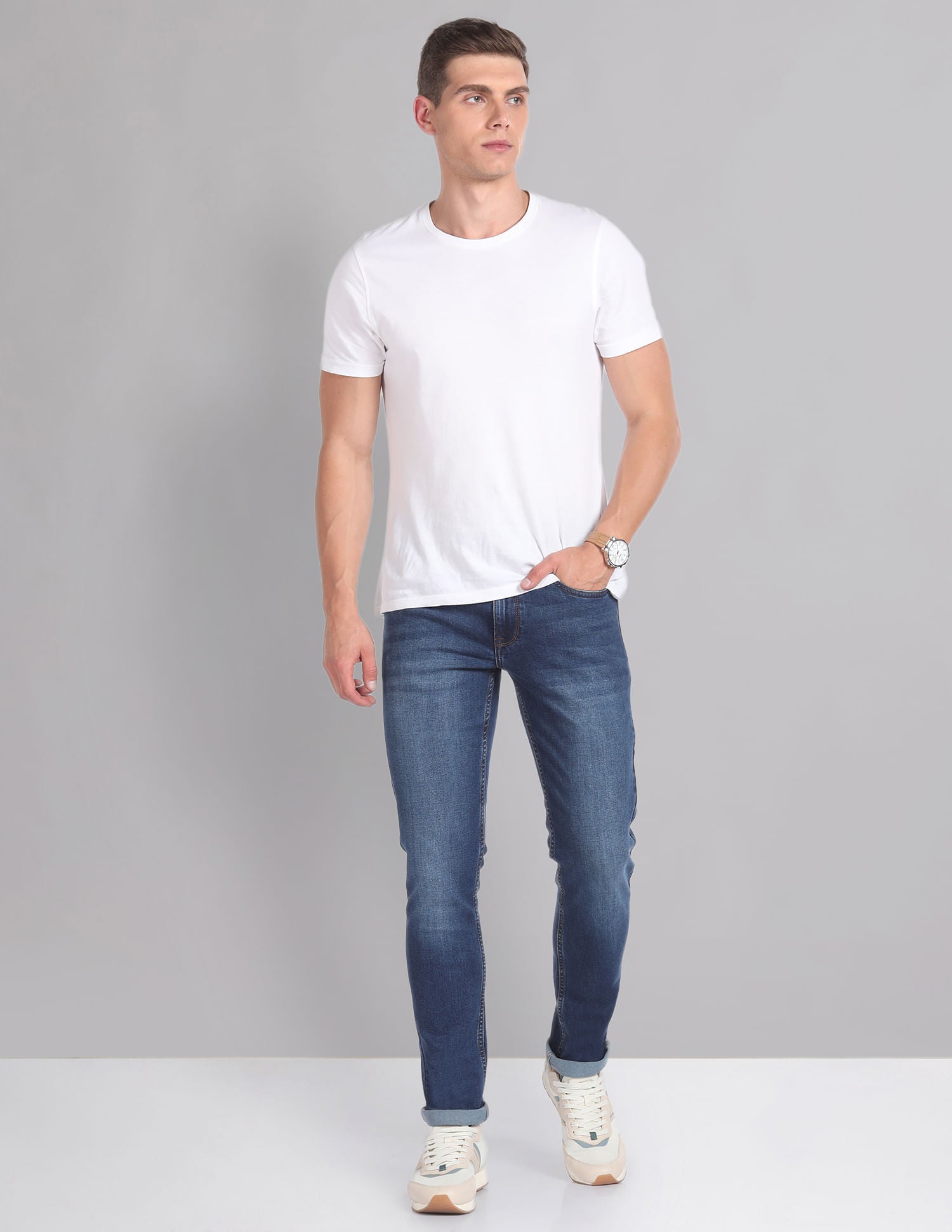 Refined Mid Rise Skinny Fit Jeans