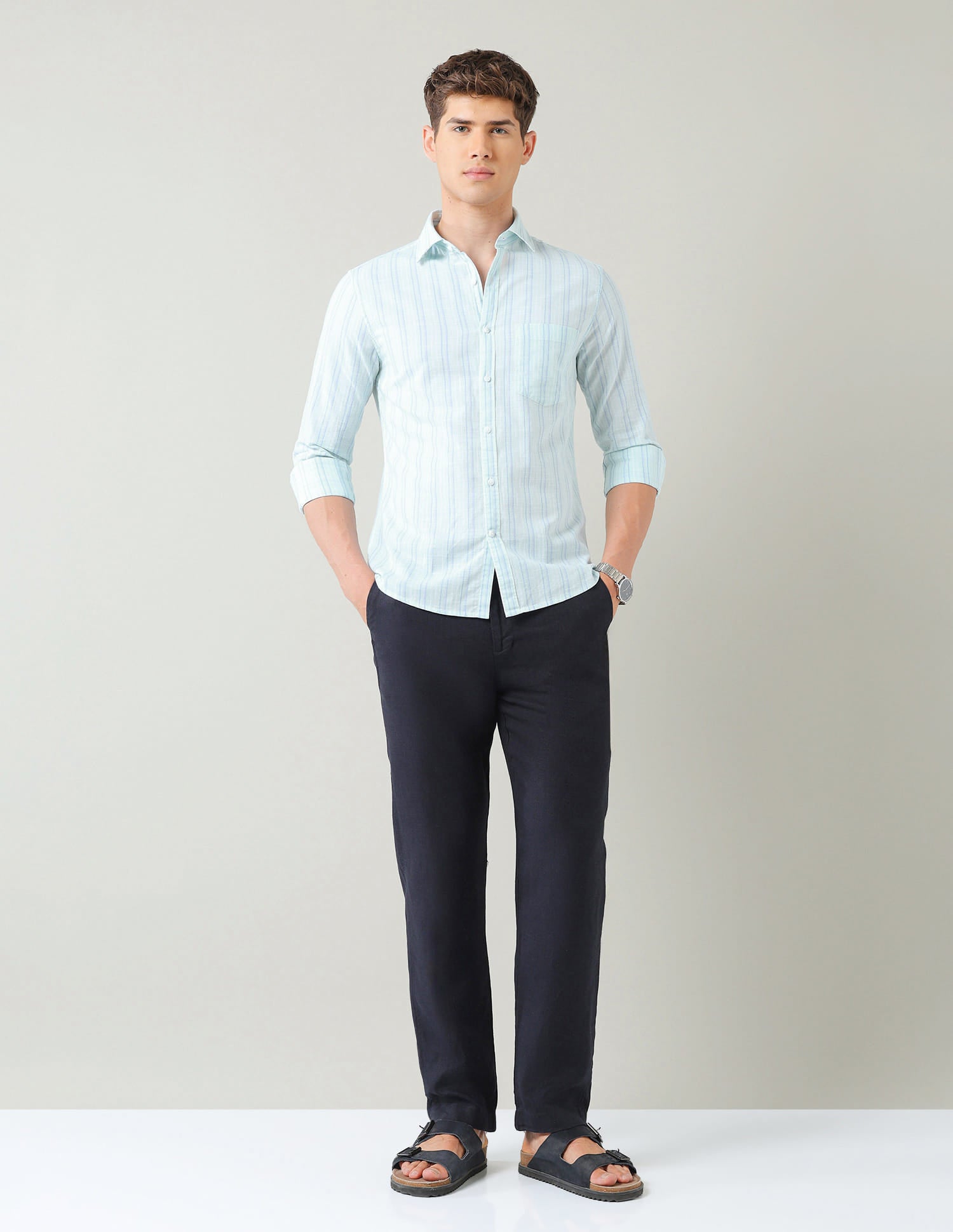 Vertical Striped Regular Fit Shirt
