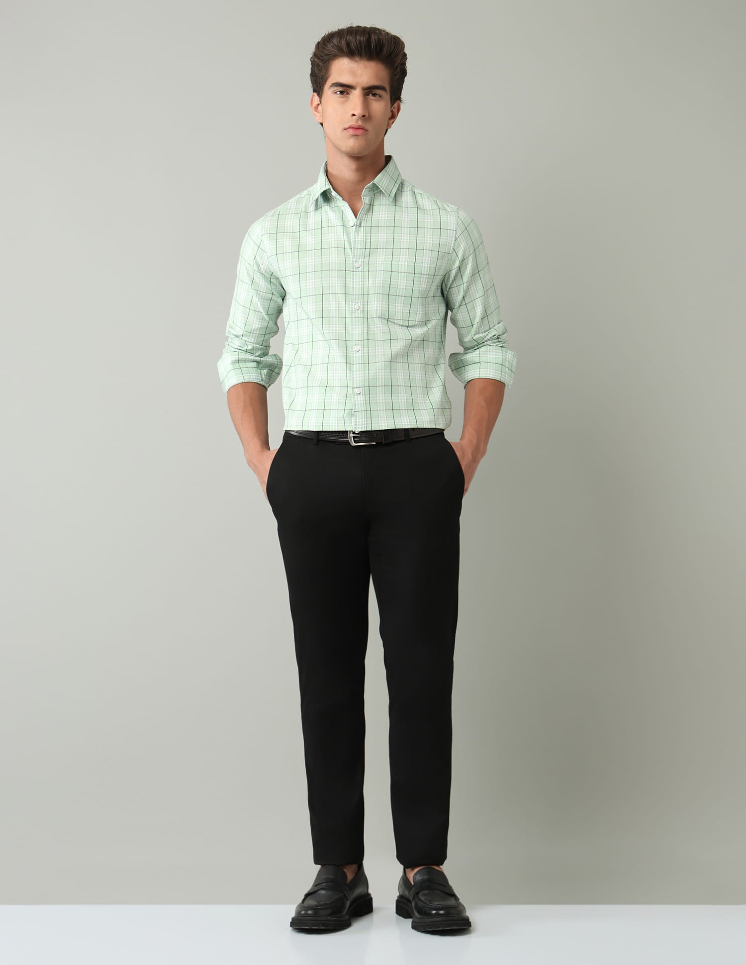 Plaid Checked Modern Slim Fit Shirt