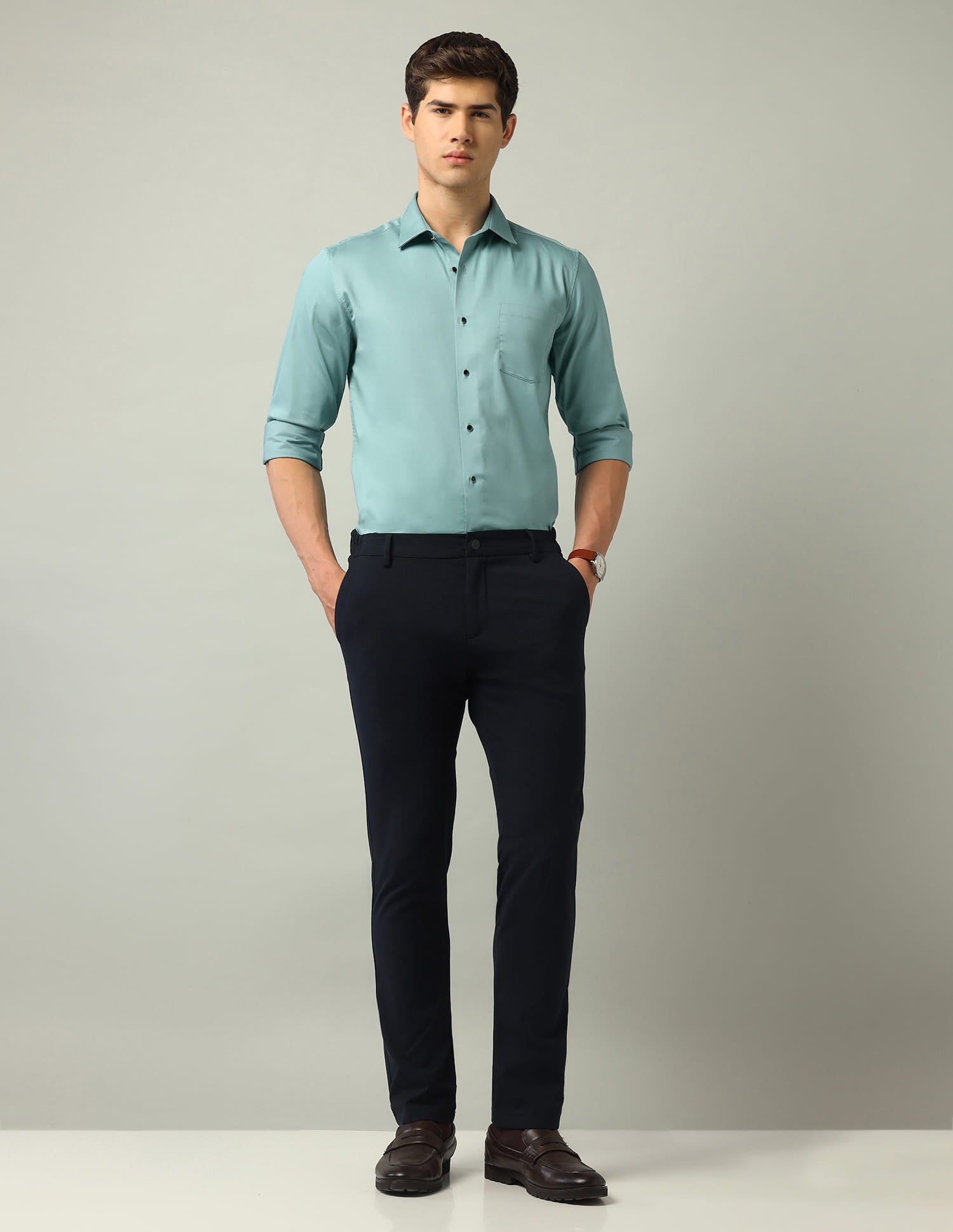 Slim Fit Satin Shirt