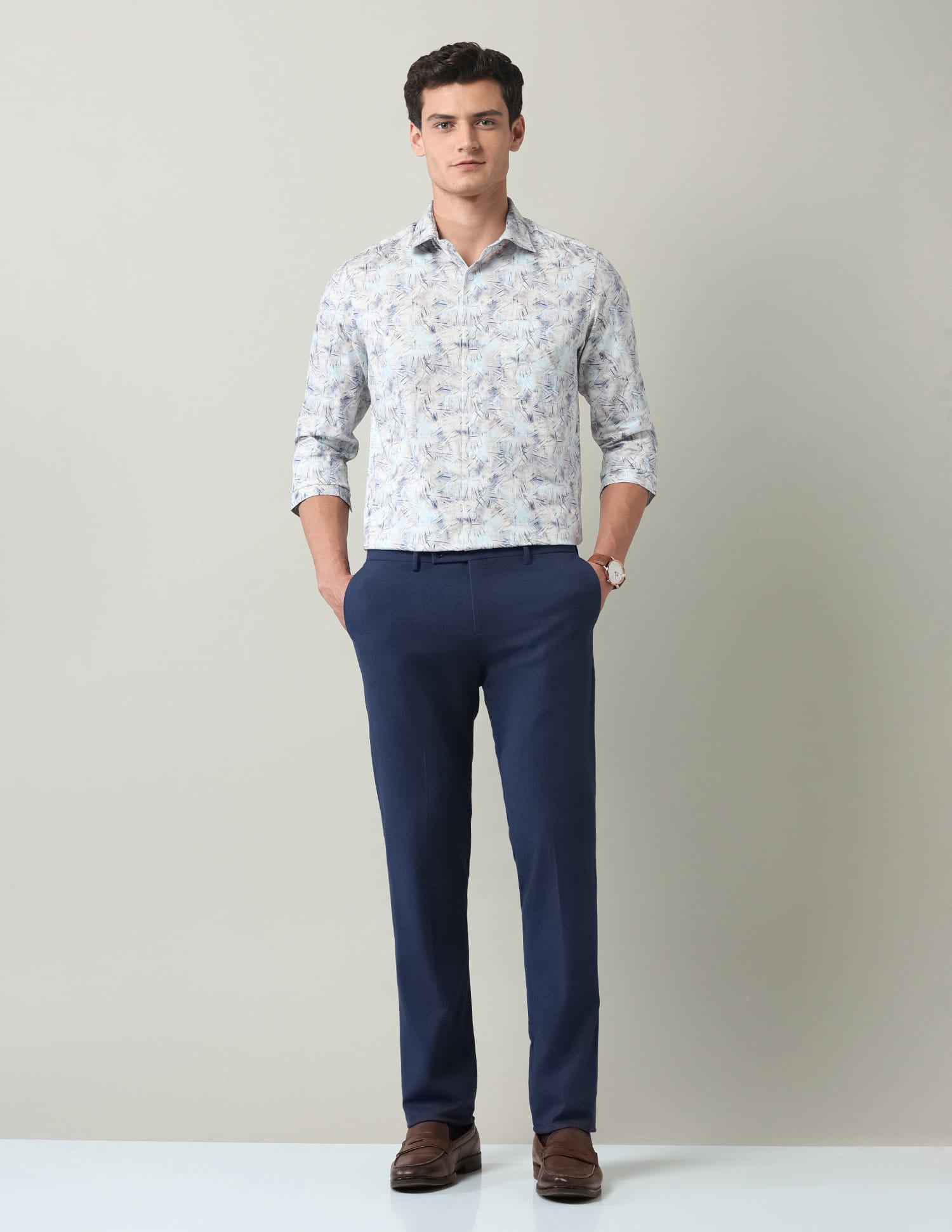 Abstract Printed Regular Fit Shirt