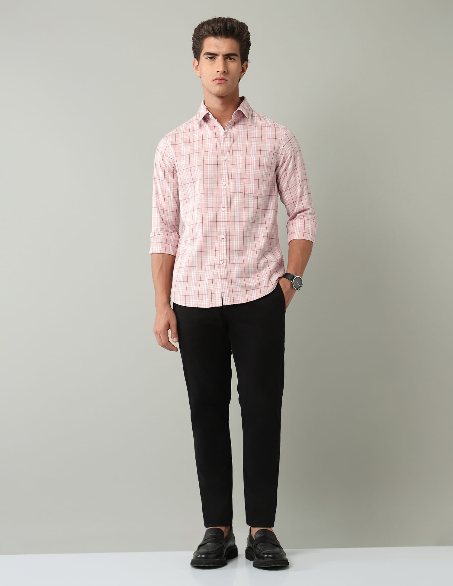 Plaid Checked Modern Slim Fit Shirt