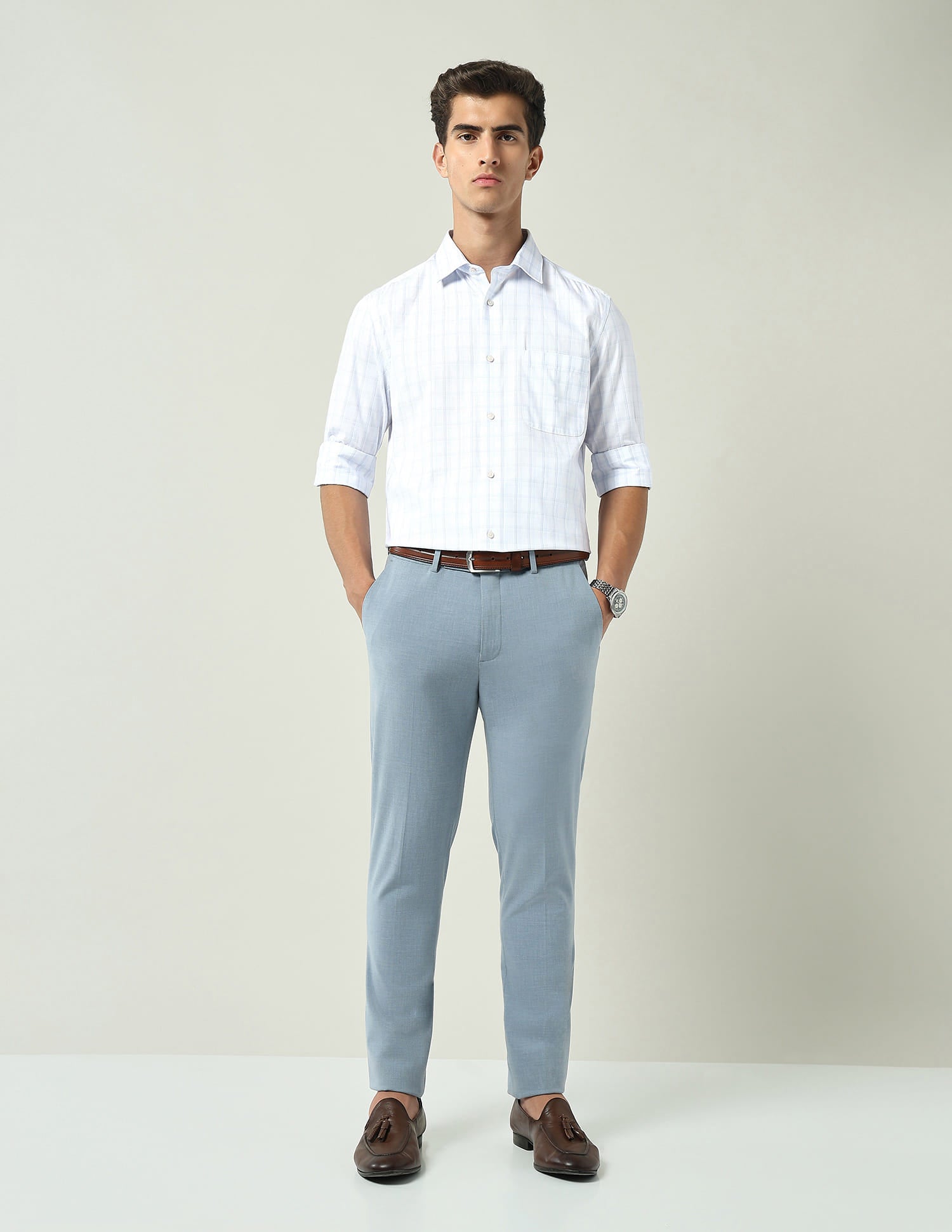 Regular Tartan Checked Regular Fit Shirt