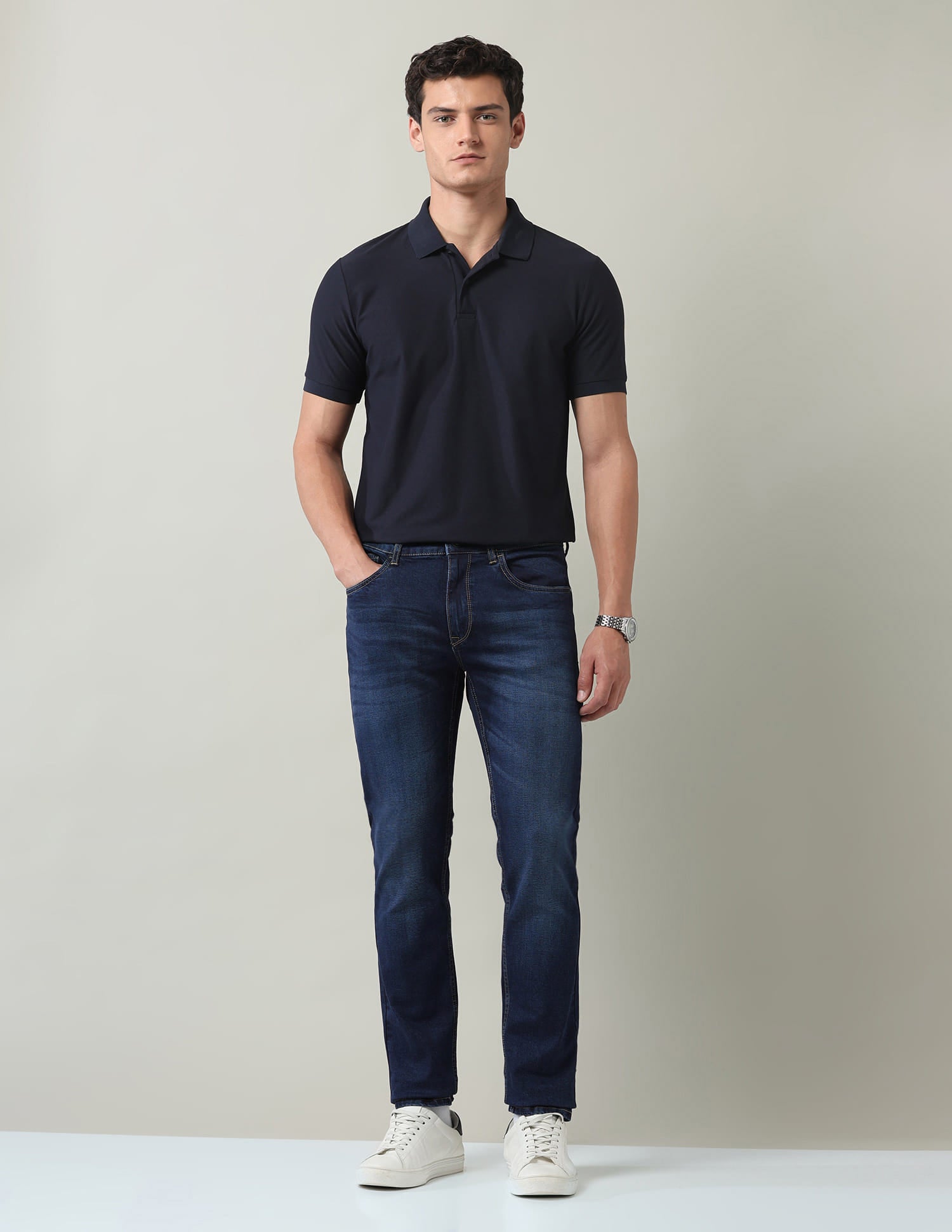 Solid Skinny Fit Jeans