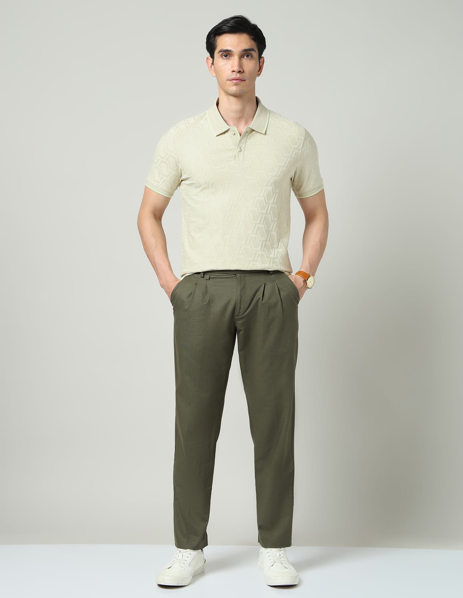 City Drift Textured Slim Fit Polo Shirt