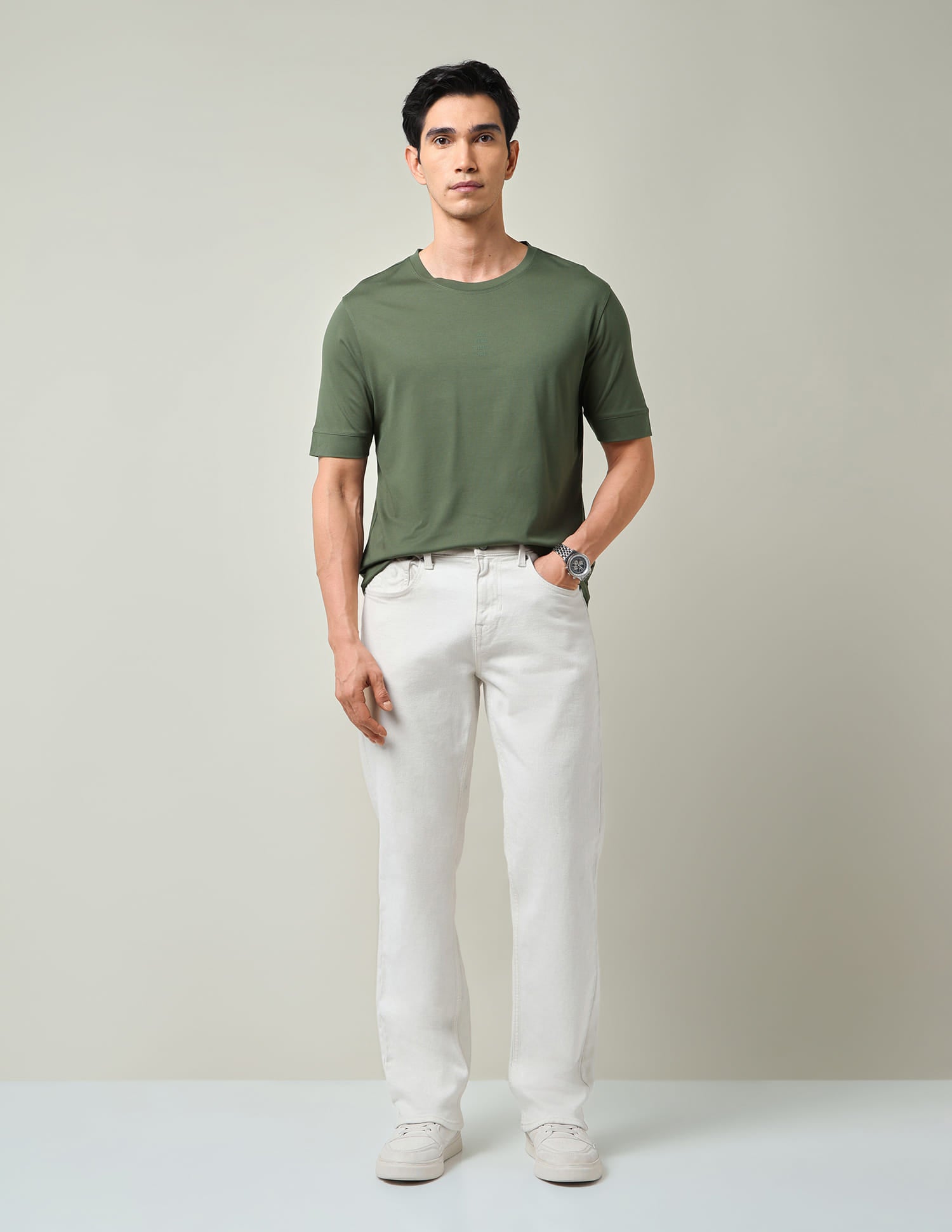 Stylish & Solid Regular Fit T-Shirt