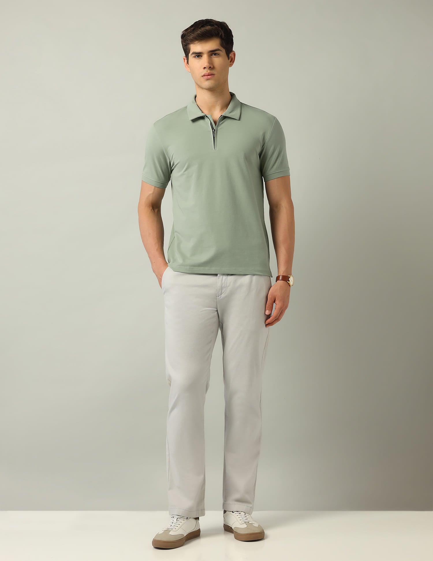 Solid Modern Slim Fit Polo Shirt
