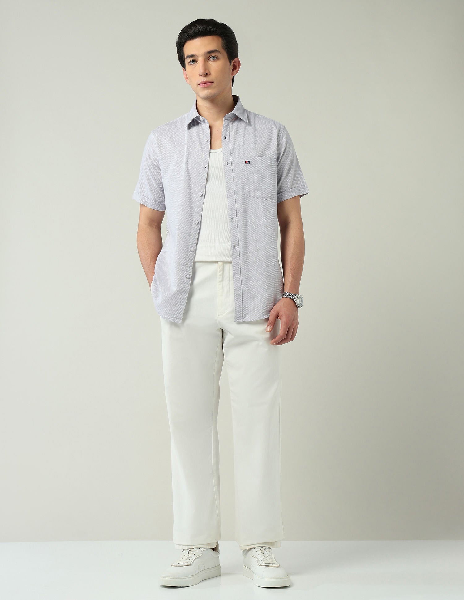 City Chronicles Modern Slim Fit Tartan Checked Shirt