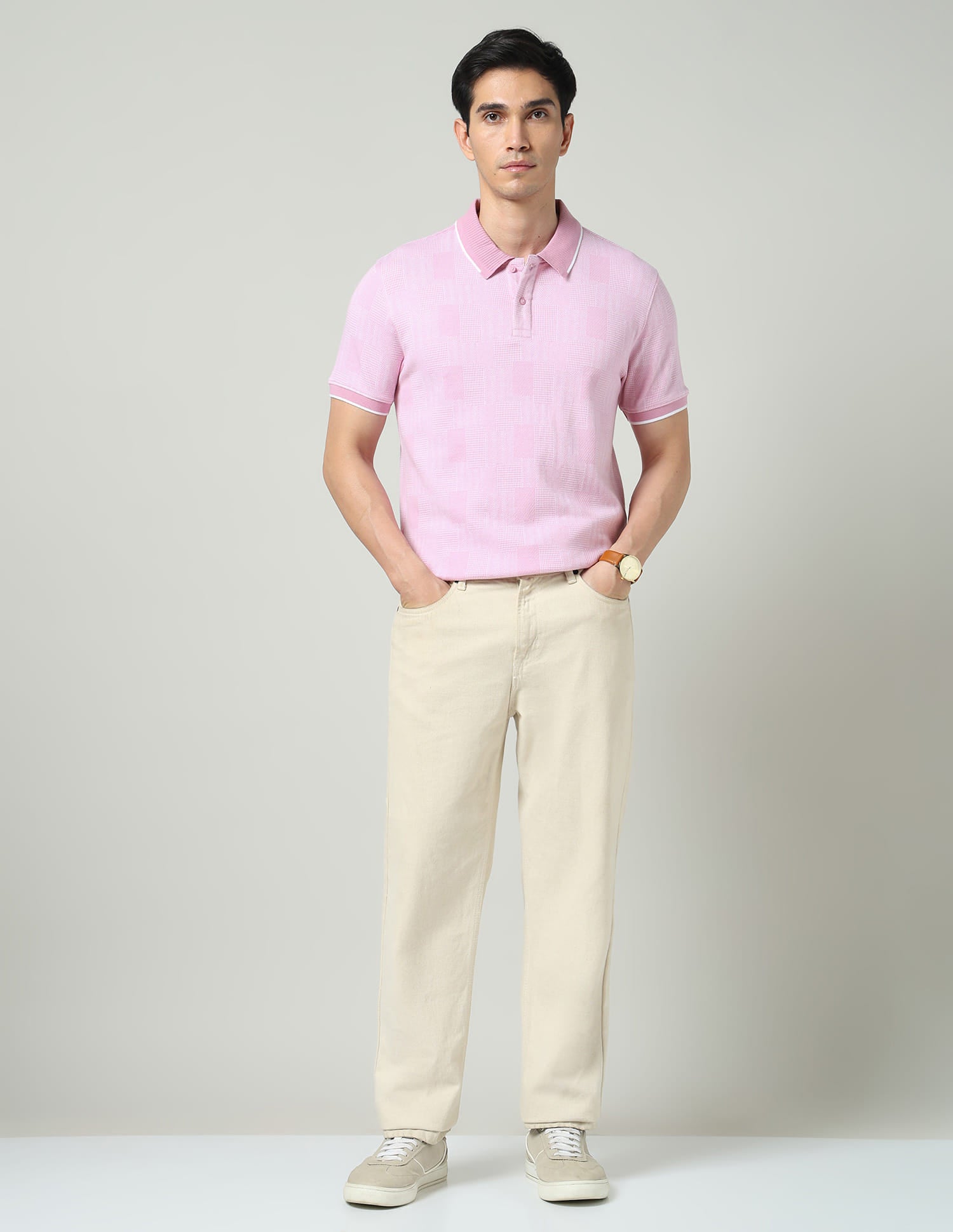 City Drift Textured Slim Fit Polo Shirt