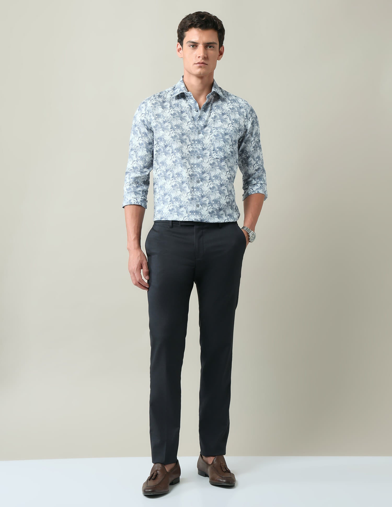 Floral Printed Regular Fit Shirt