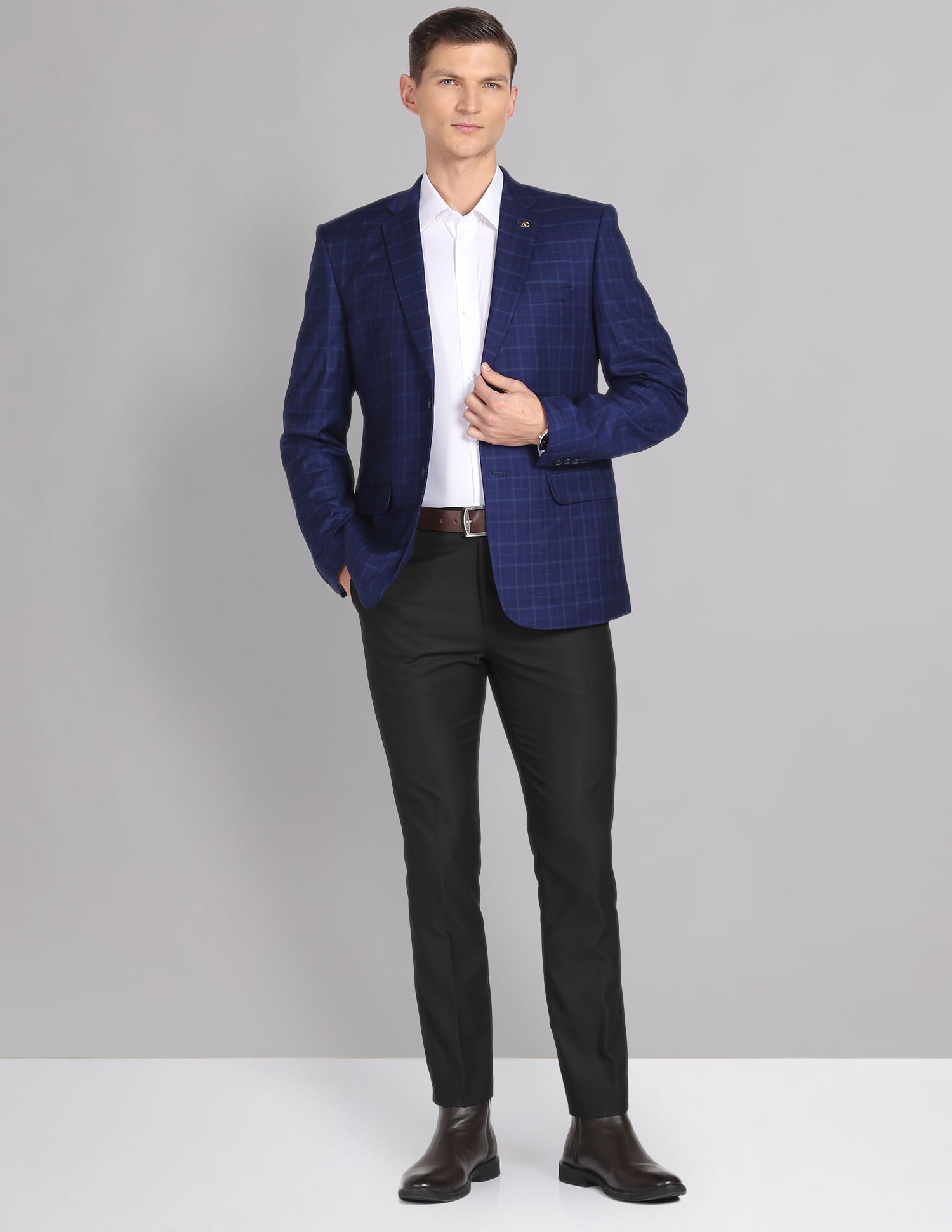 Tartan Check Twill Blazer