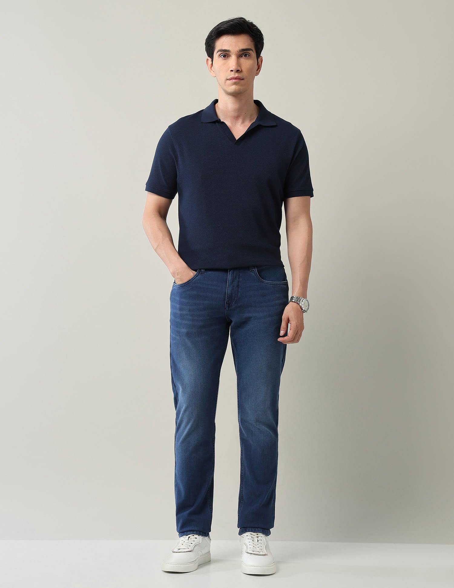 Mid Rise Slim Fit Jeans