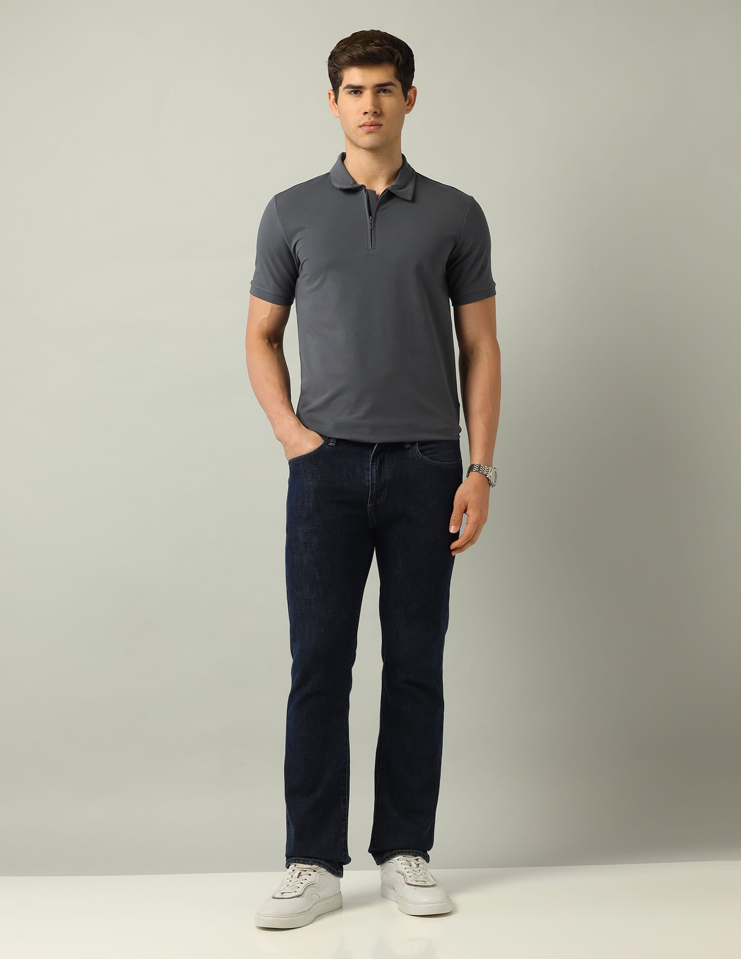 Solid Modern Slim Fit Polo Shirt