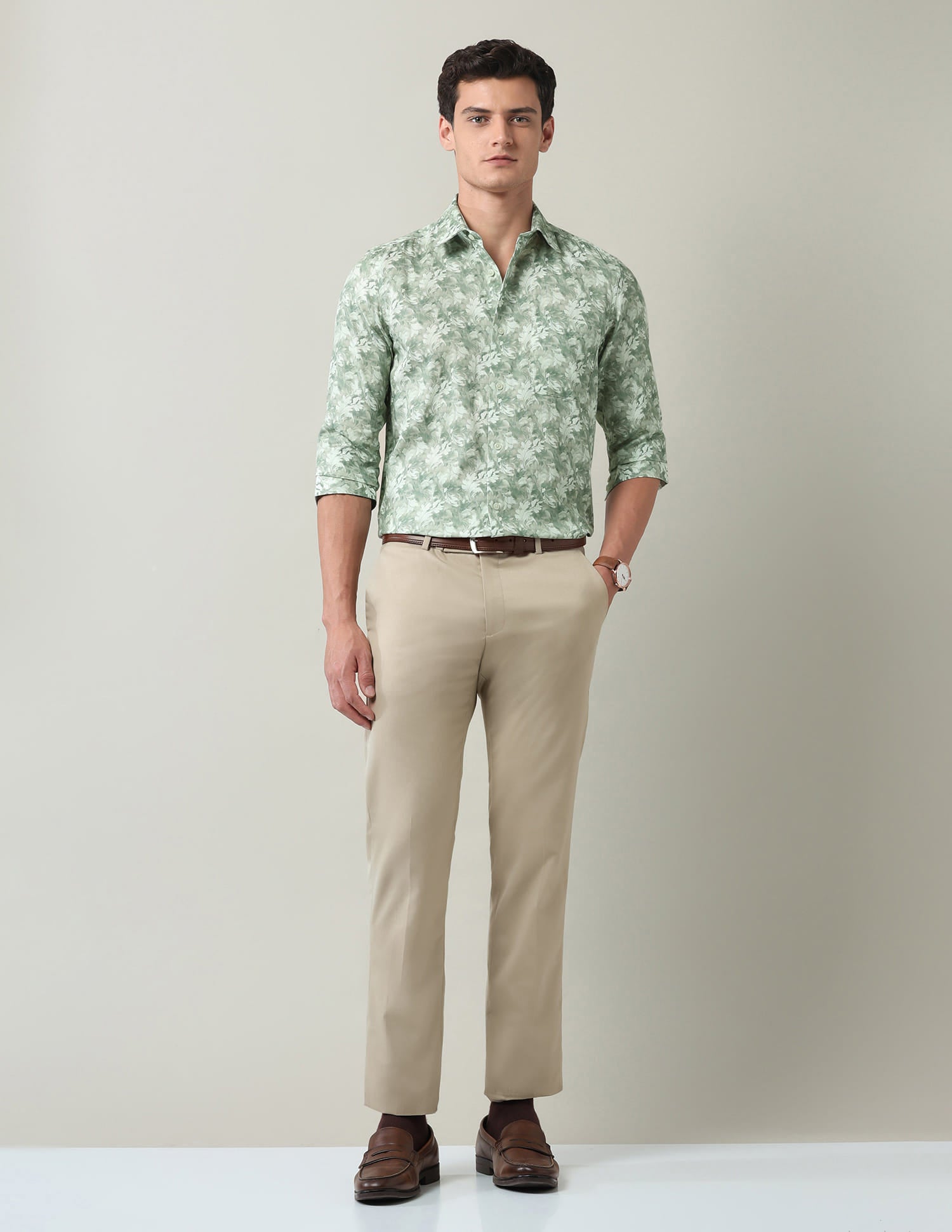 Floral Printed Regular Fit Shirt