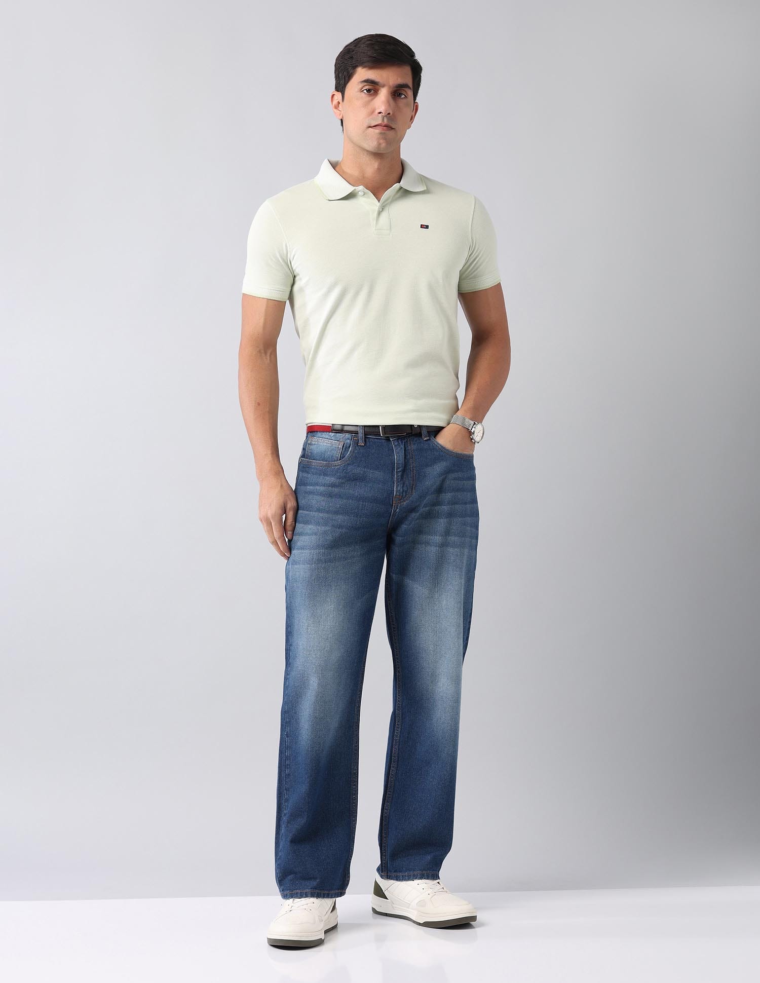 Baggy Fit Mid Rise Jeans