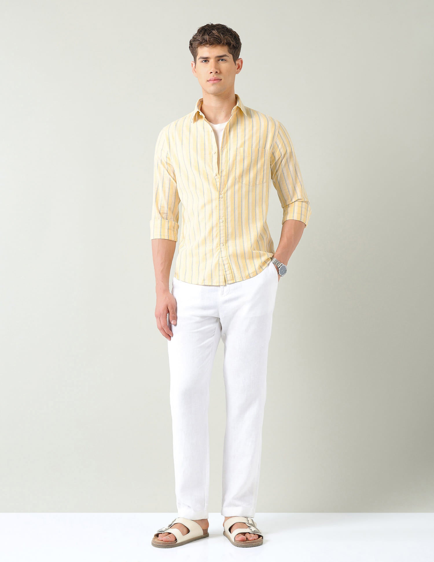 Vertical Striped Regular Fit Shirt