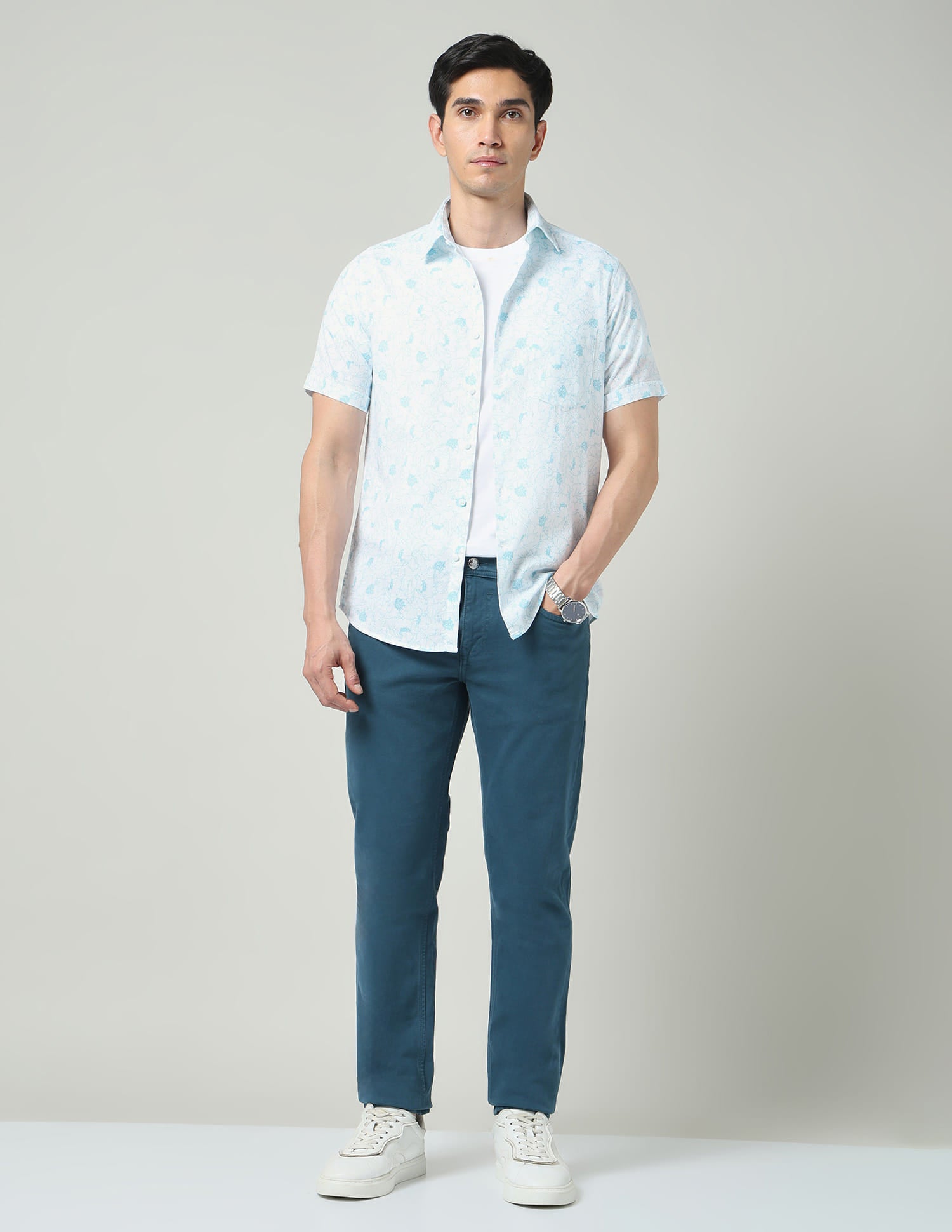 Floral Printed Short-Sleeve Resort Shirt