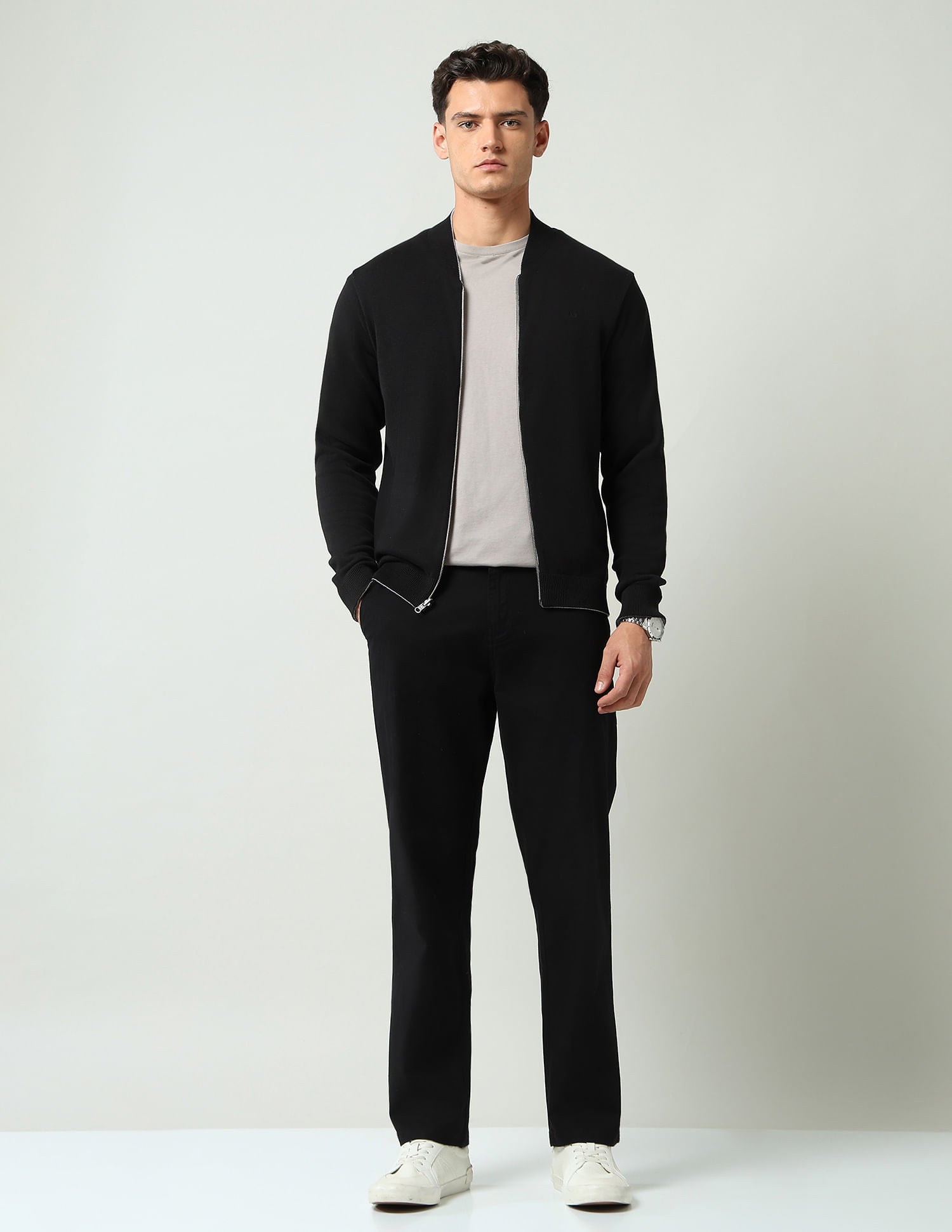 Wardrobe Essential Textured Modern Slim Fit Jacket