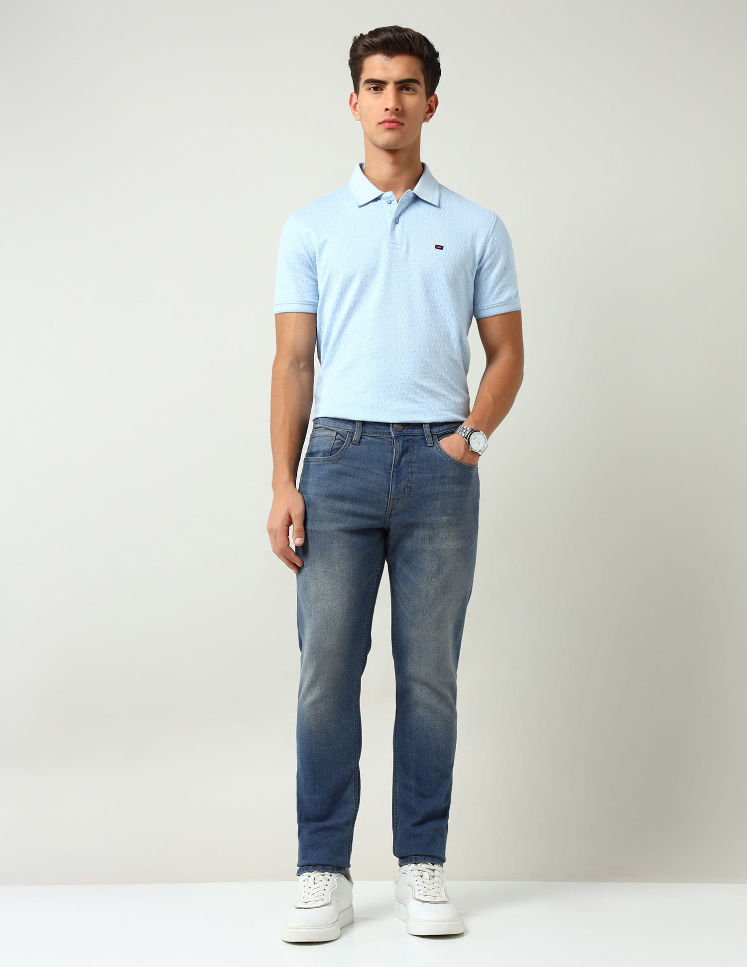 Mid Rise Comfort Slim Fit Jeans
