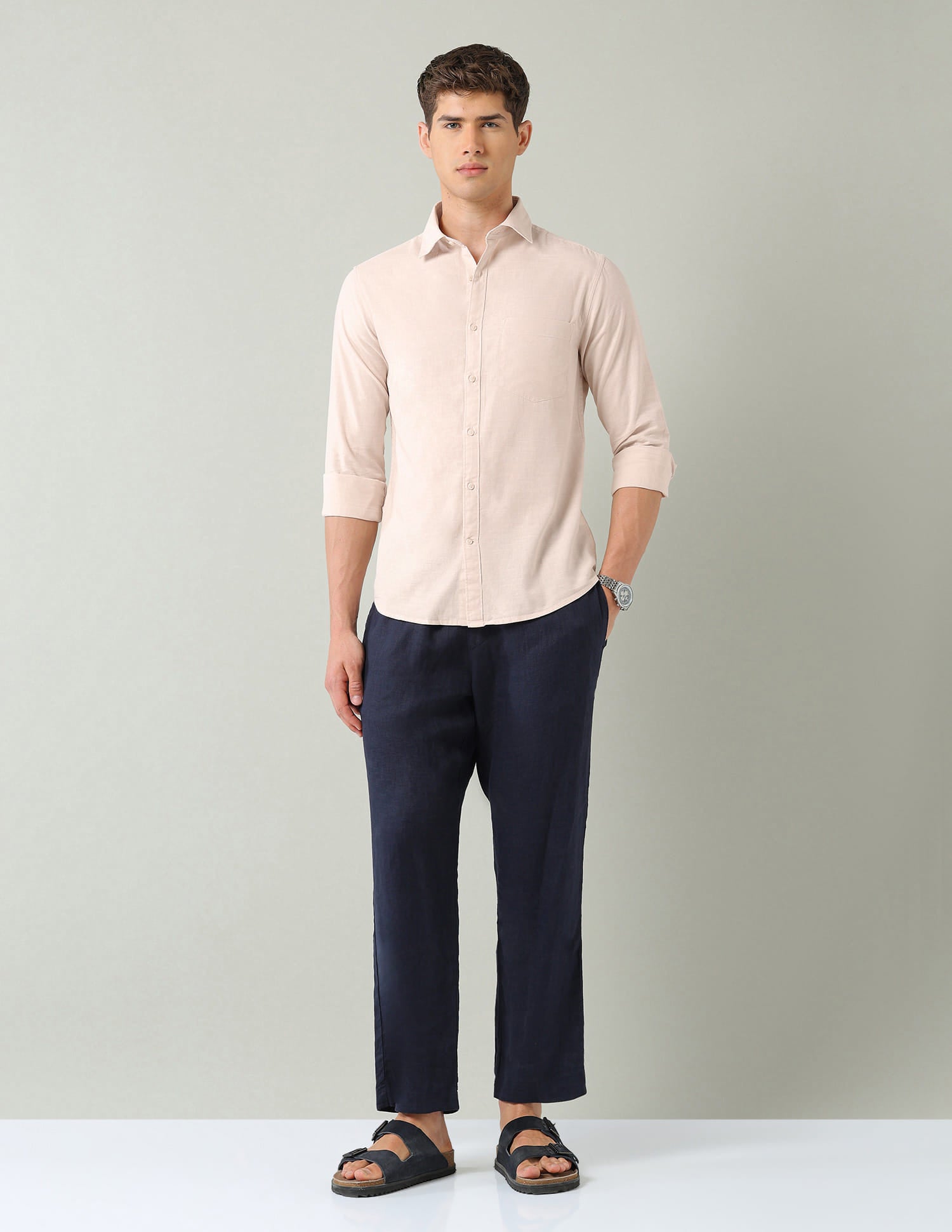 Solid Slim Fit Shirt