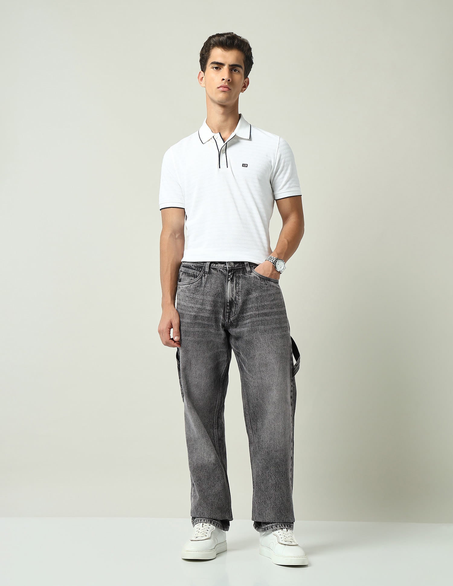Mid Rise Easy Baggy Fit Jeans