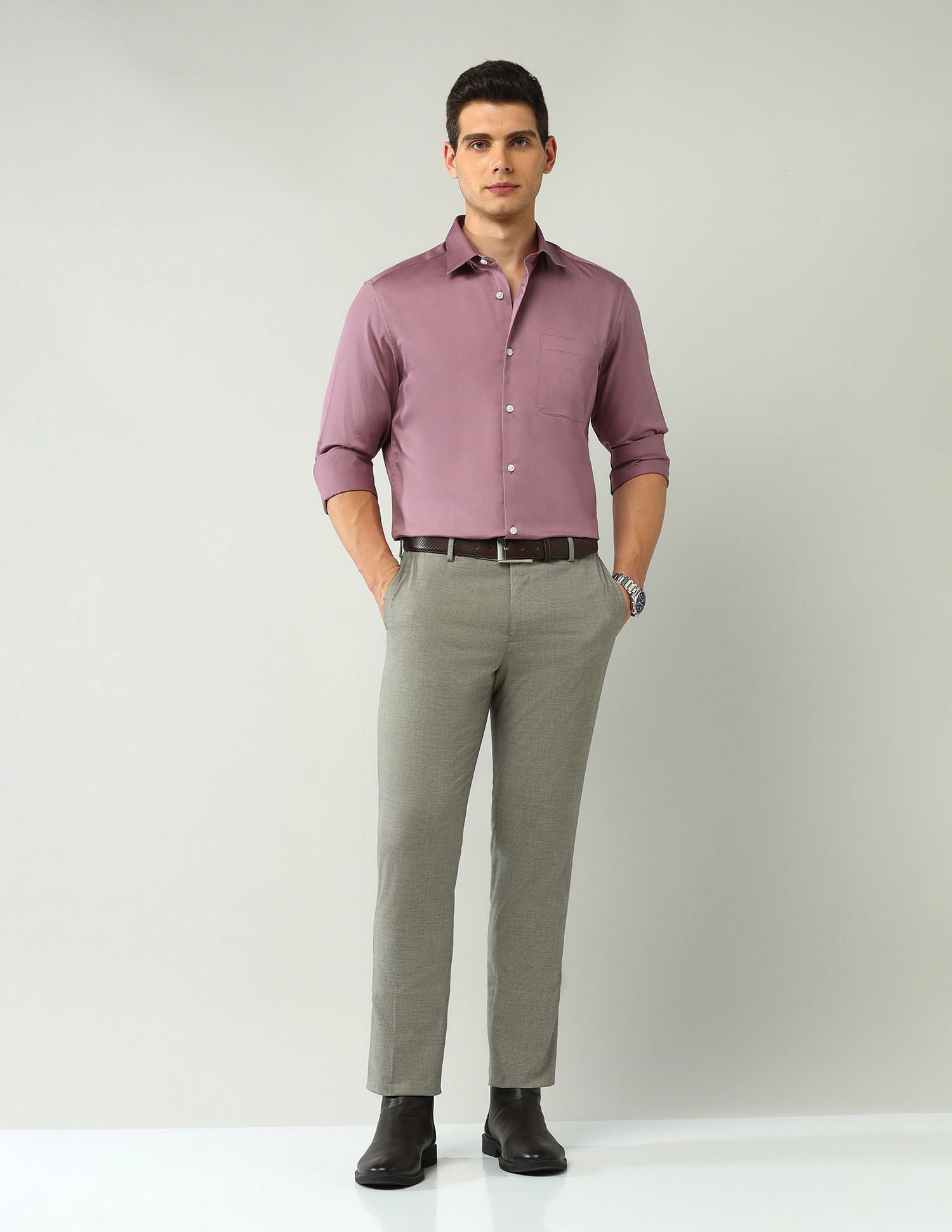 Classic Regular Fit Solid Shirt
