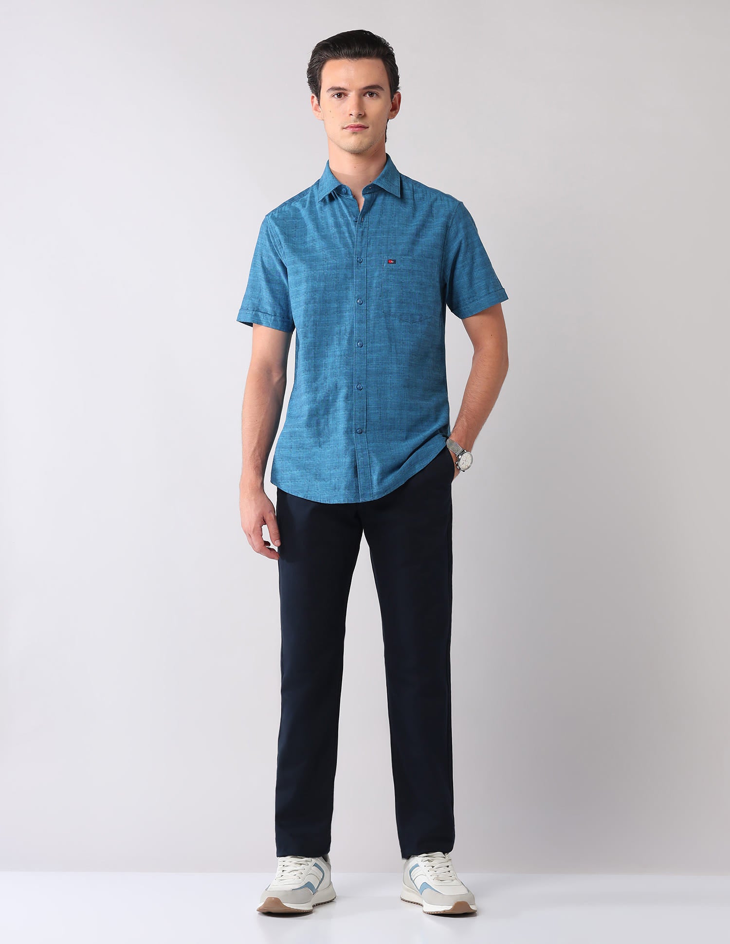 City Chronicles Modern Slim Fit Tartan Checked Shirt
