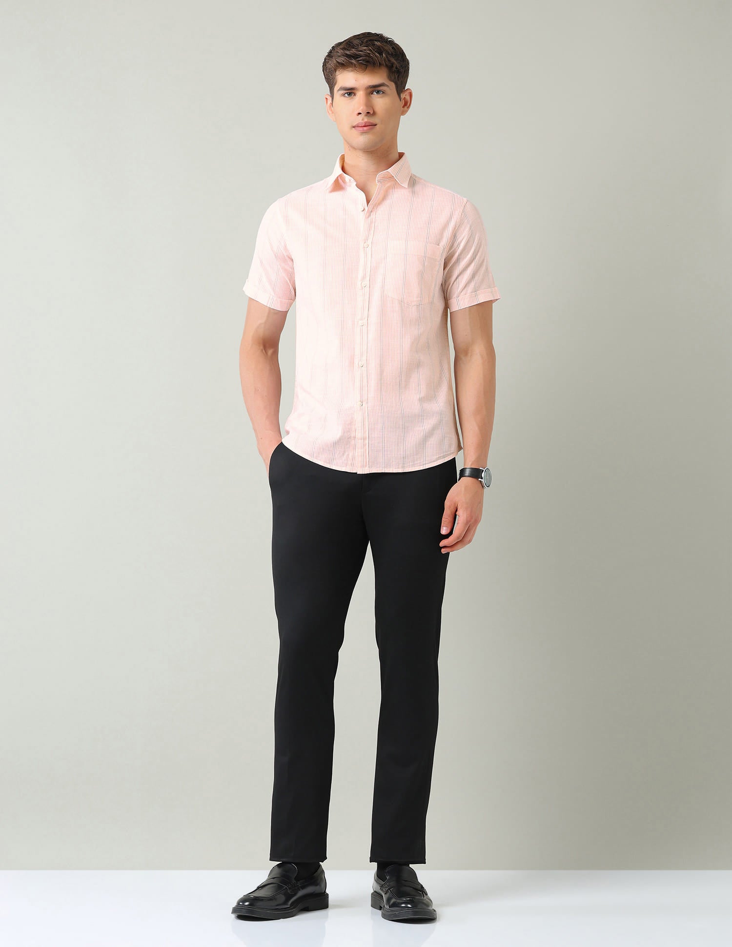Vertical Striped Regular Fit Shirt 7