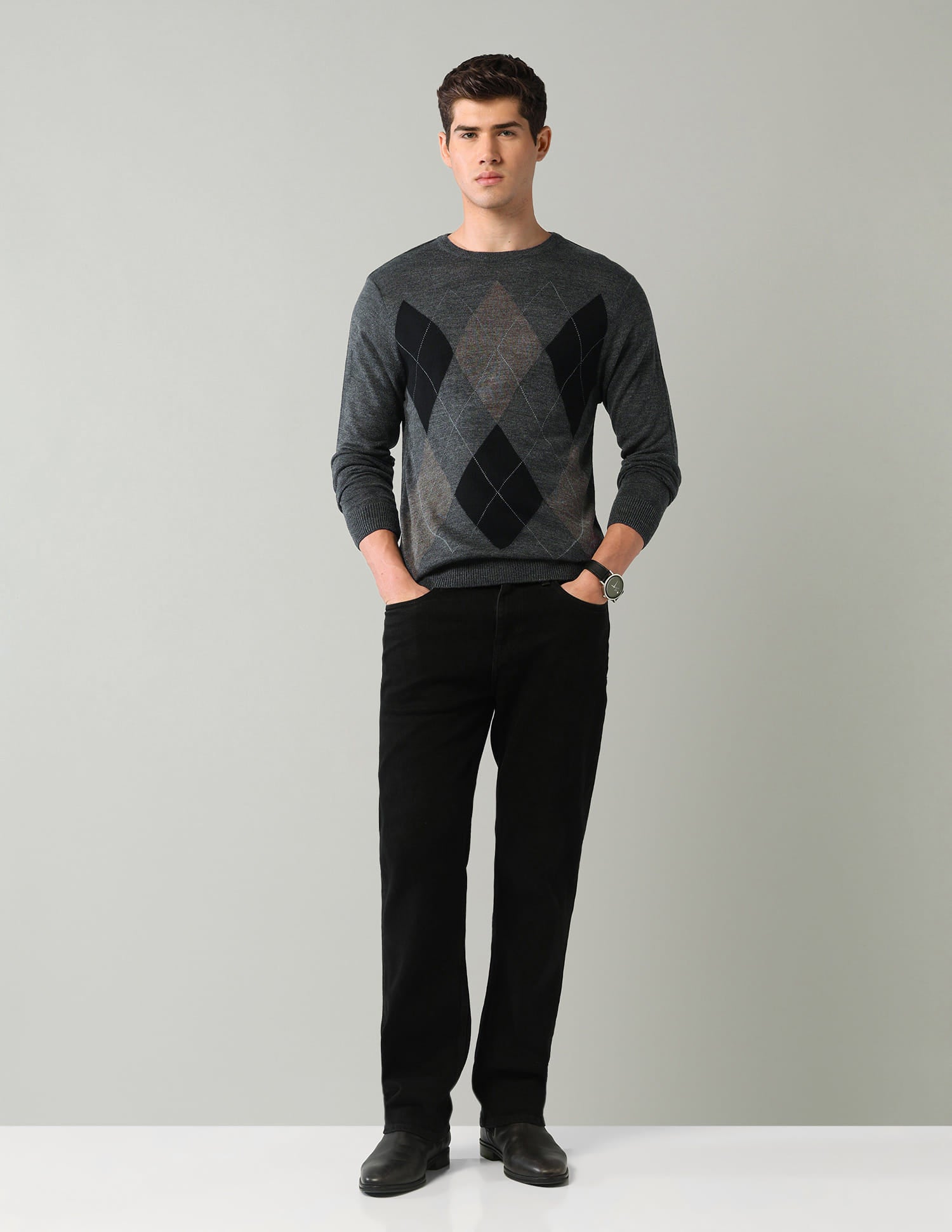 Geometric Mens Sweater