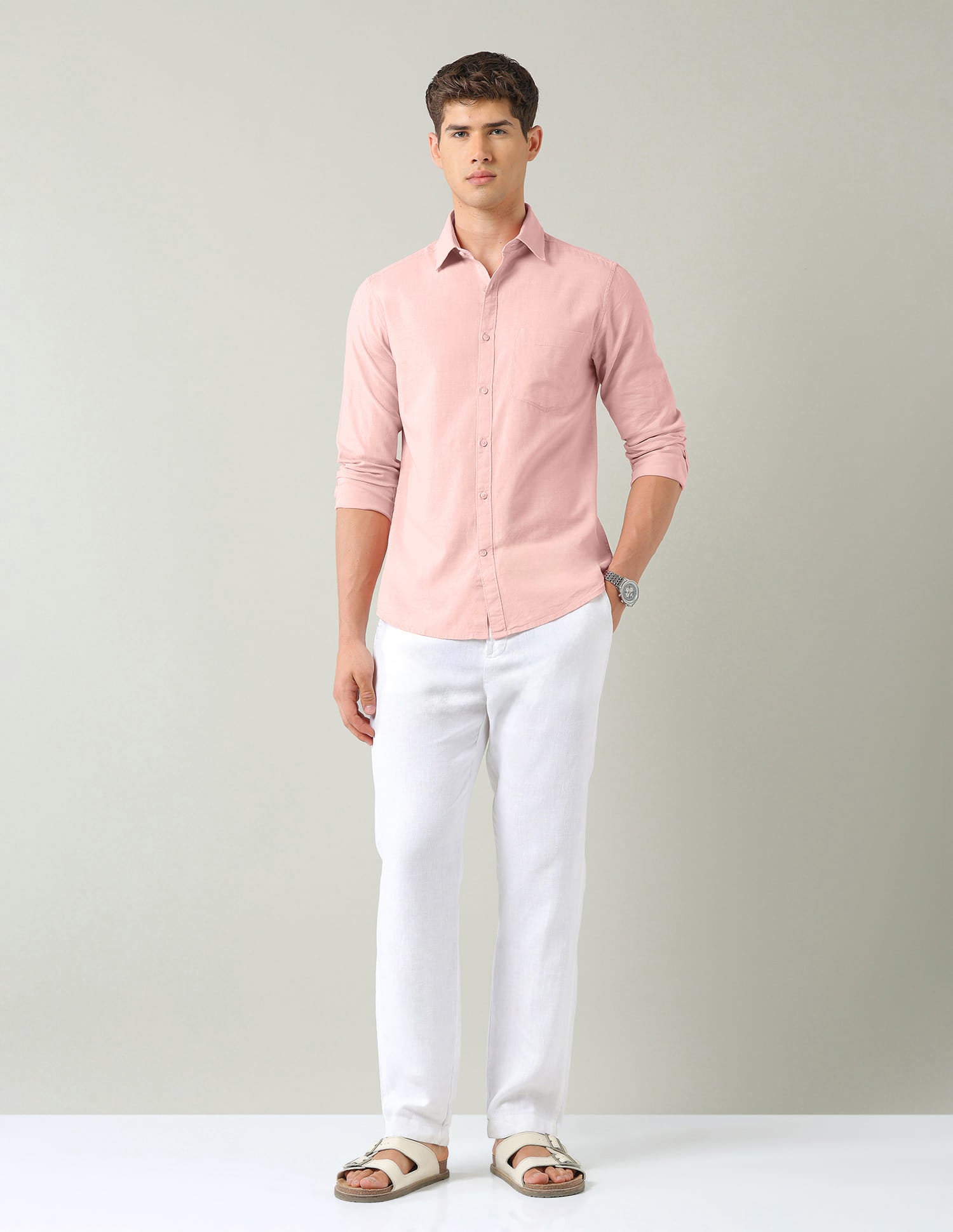 Solid Slim Fit Shirt