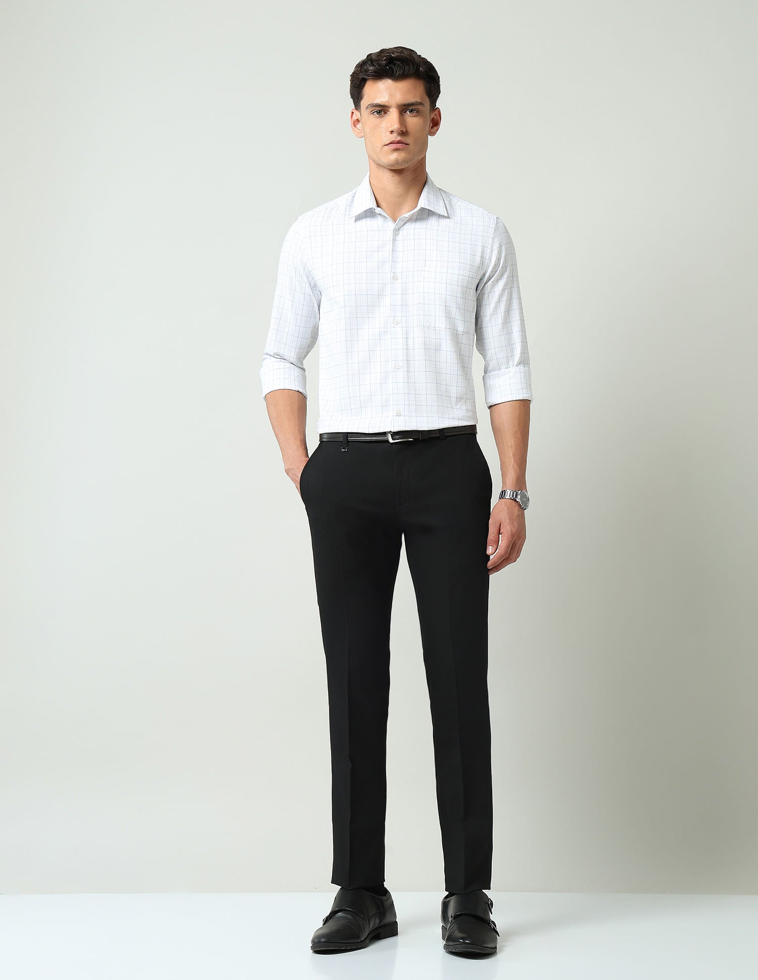 Stylish Textured Regular Fit Shirt