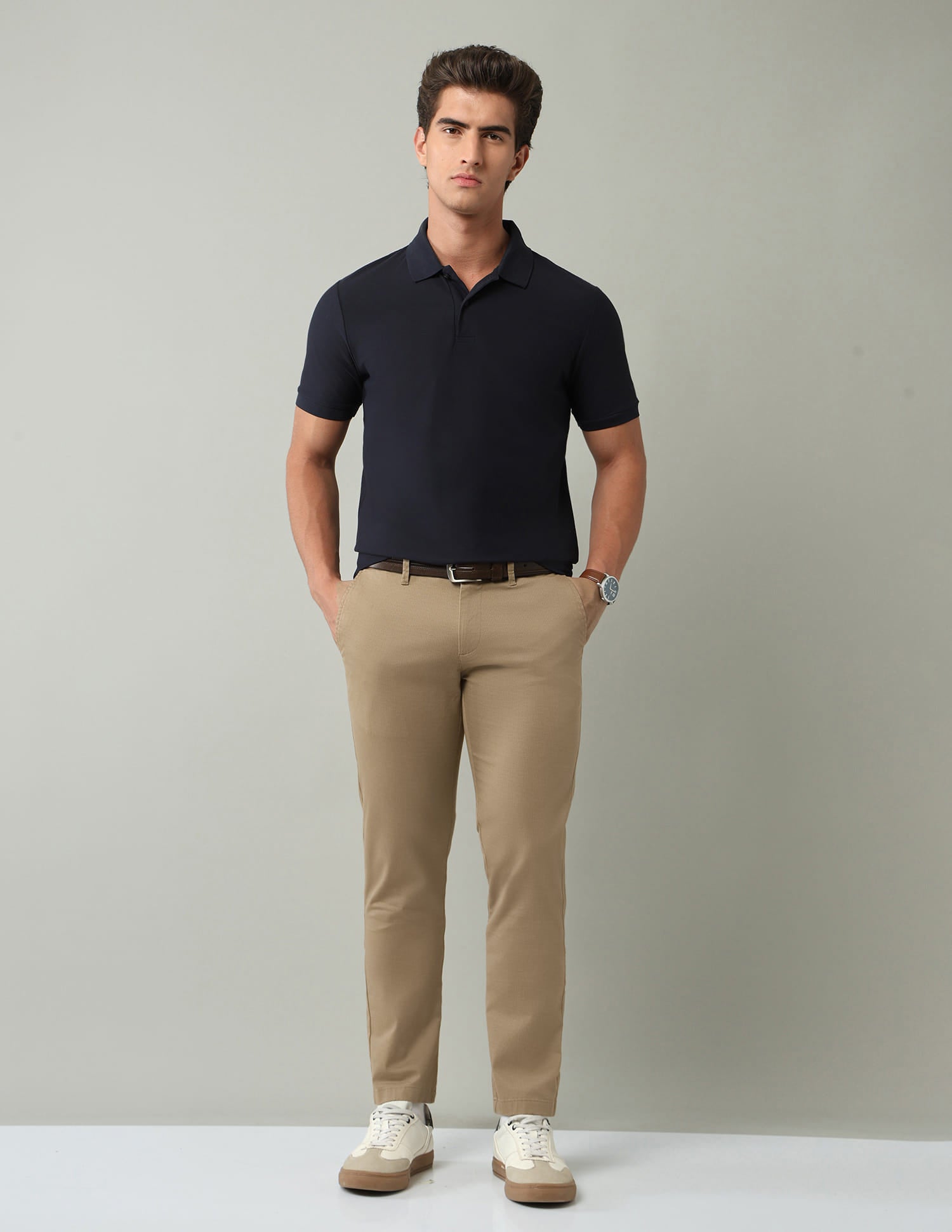 Mid-Rise Modern Slim Fit Twill Chino