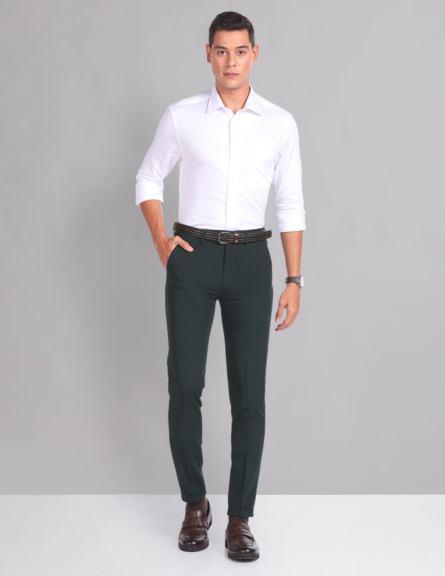 Corporate Poise Super Slim Young Formal Trousers