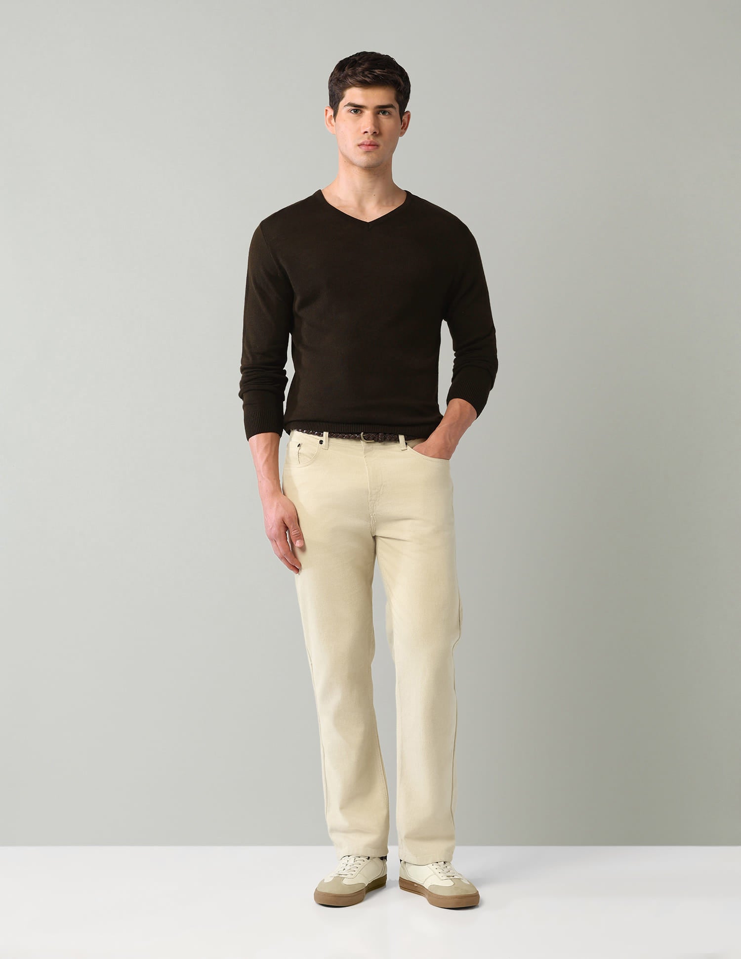 Solid Mens Sweater