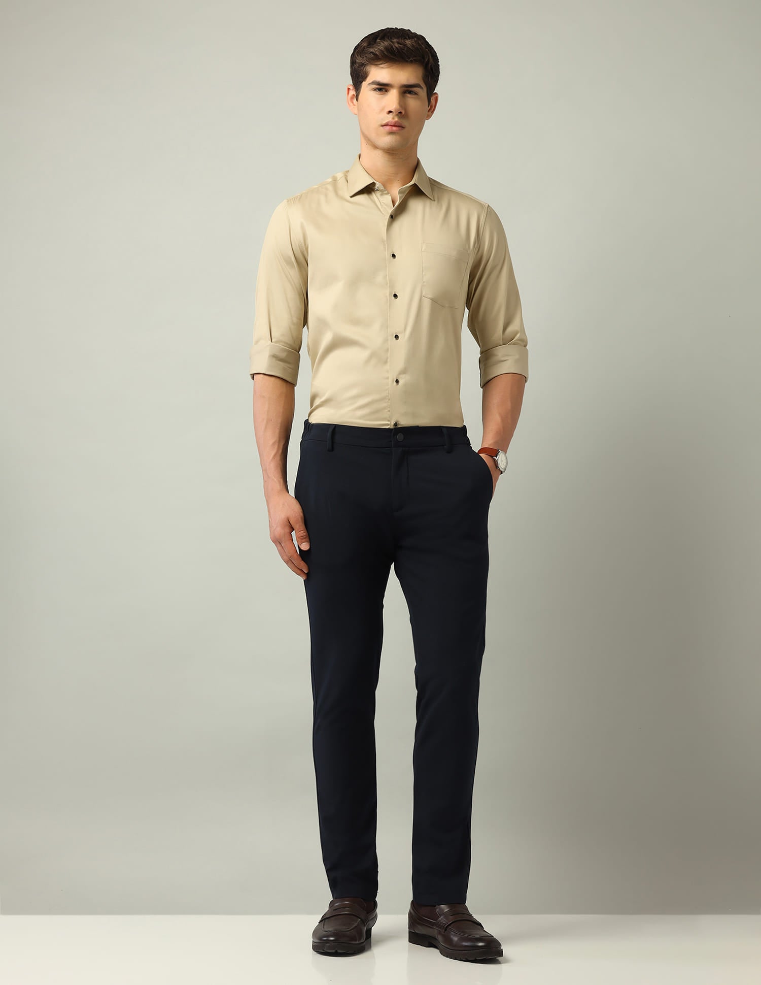 Slim Fit Satin Shirt