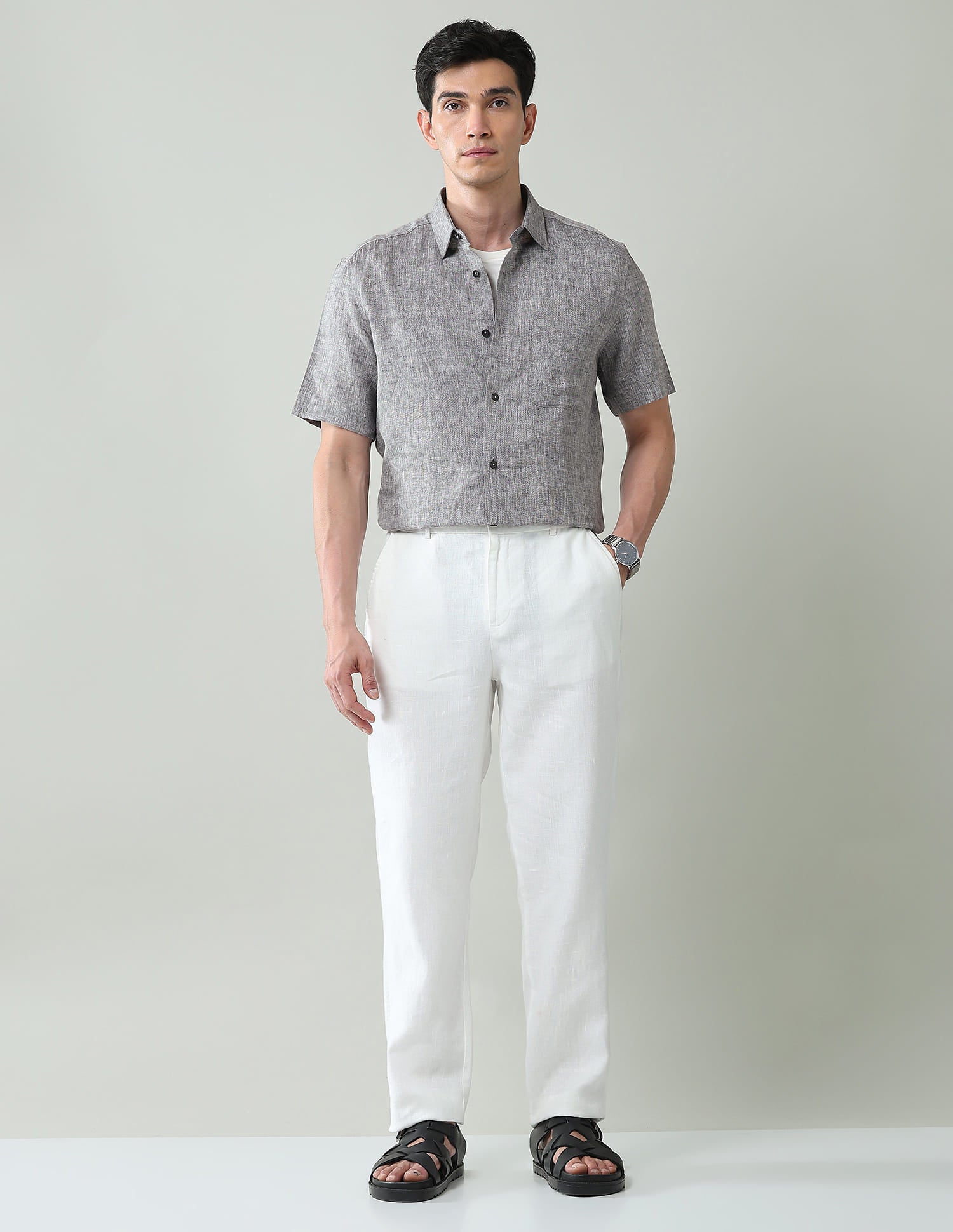 Short Sleeve Irish Linen Shirt