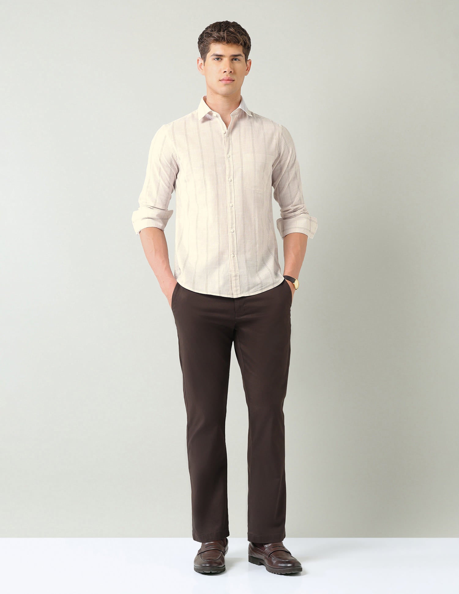 Vertical Striped Regular Fit Shirt 5