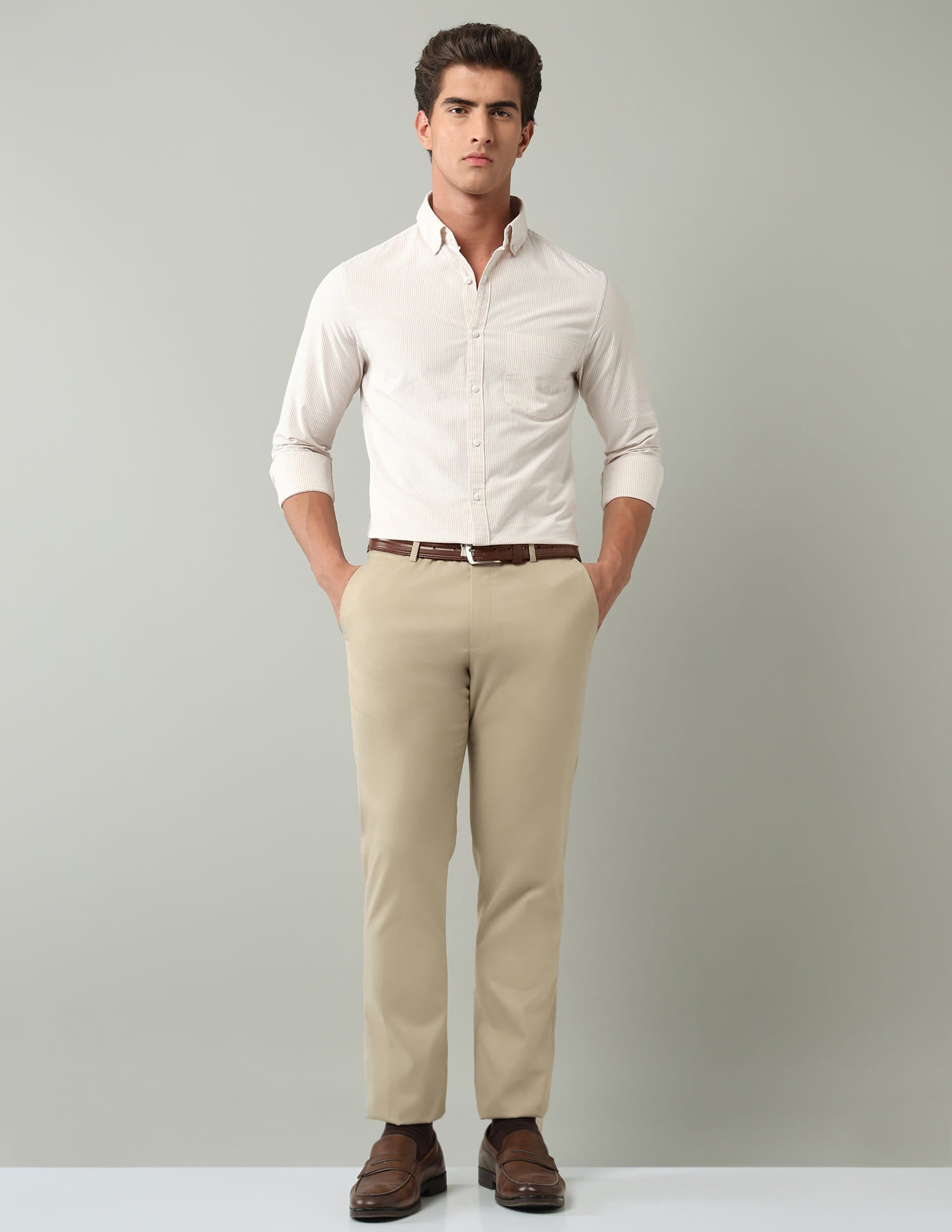 Vertical Striped Modern Slim Fit Shirt