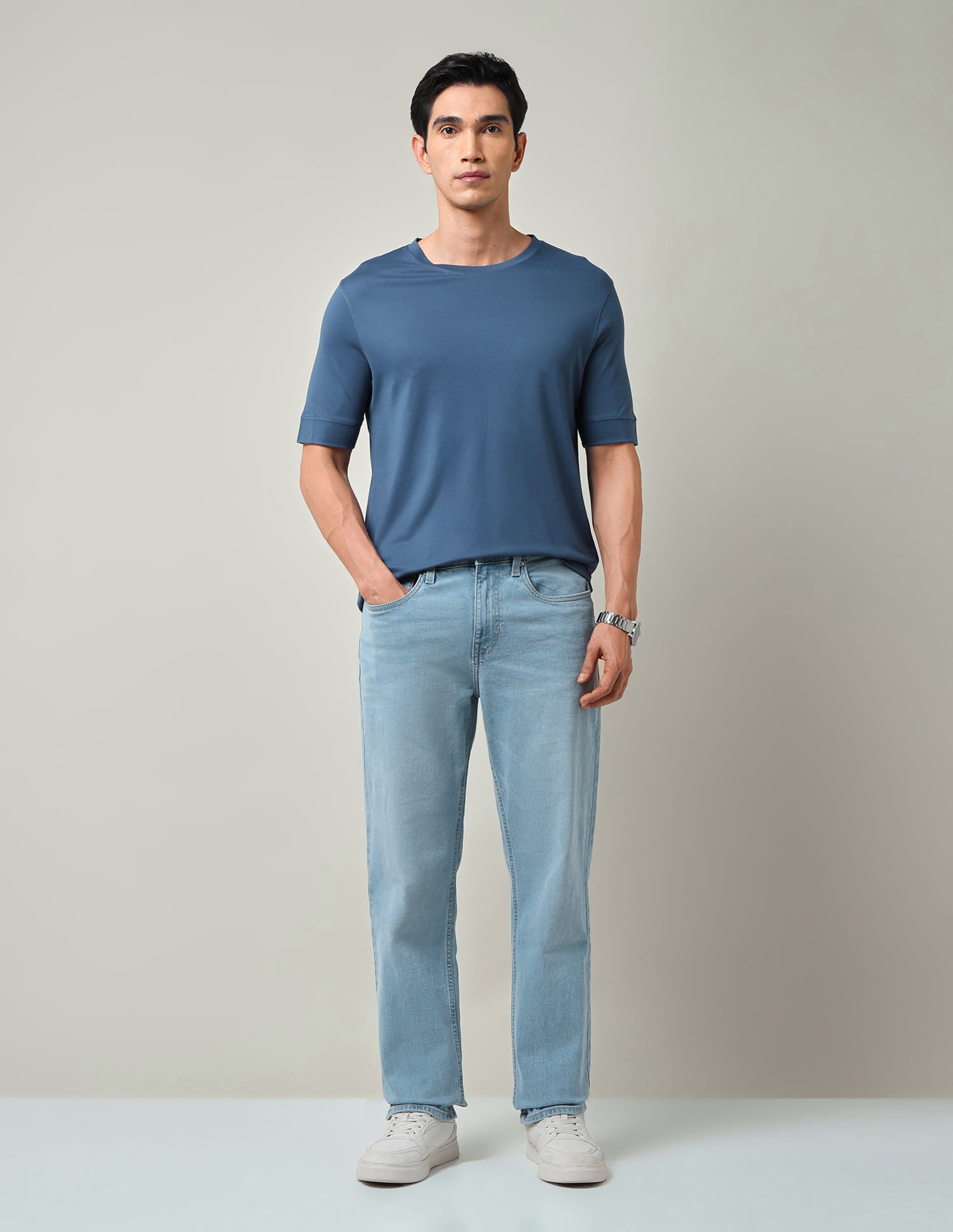 Stylish & Solid Regular Fit T-Shirt