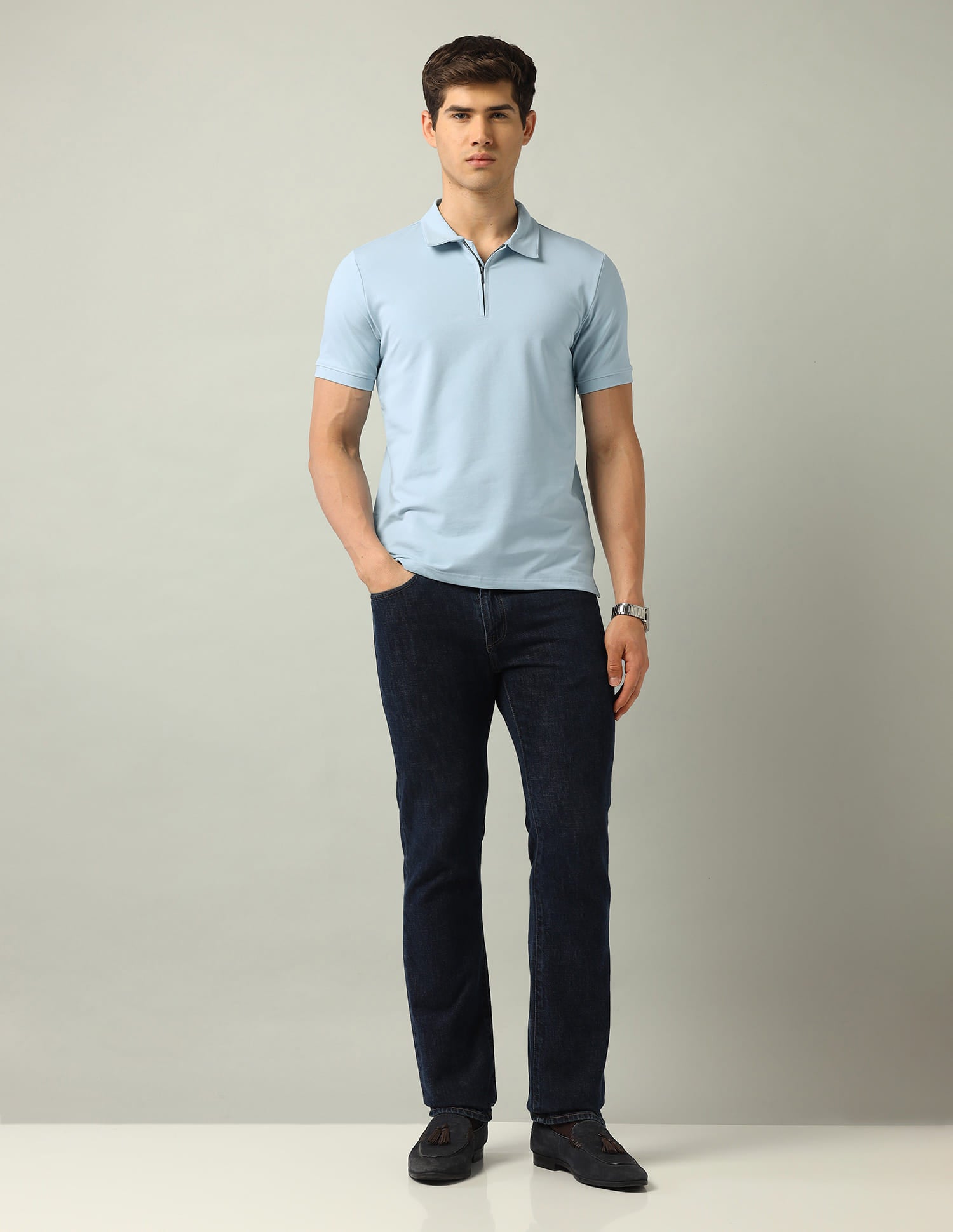 Solid Modern Slim Fit Polo Shirt