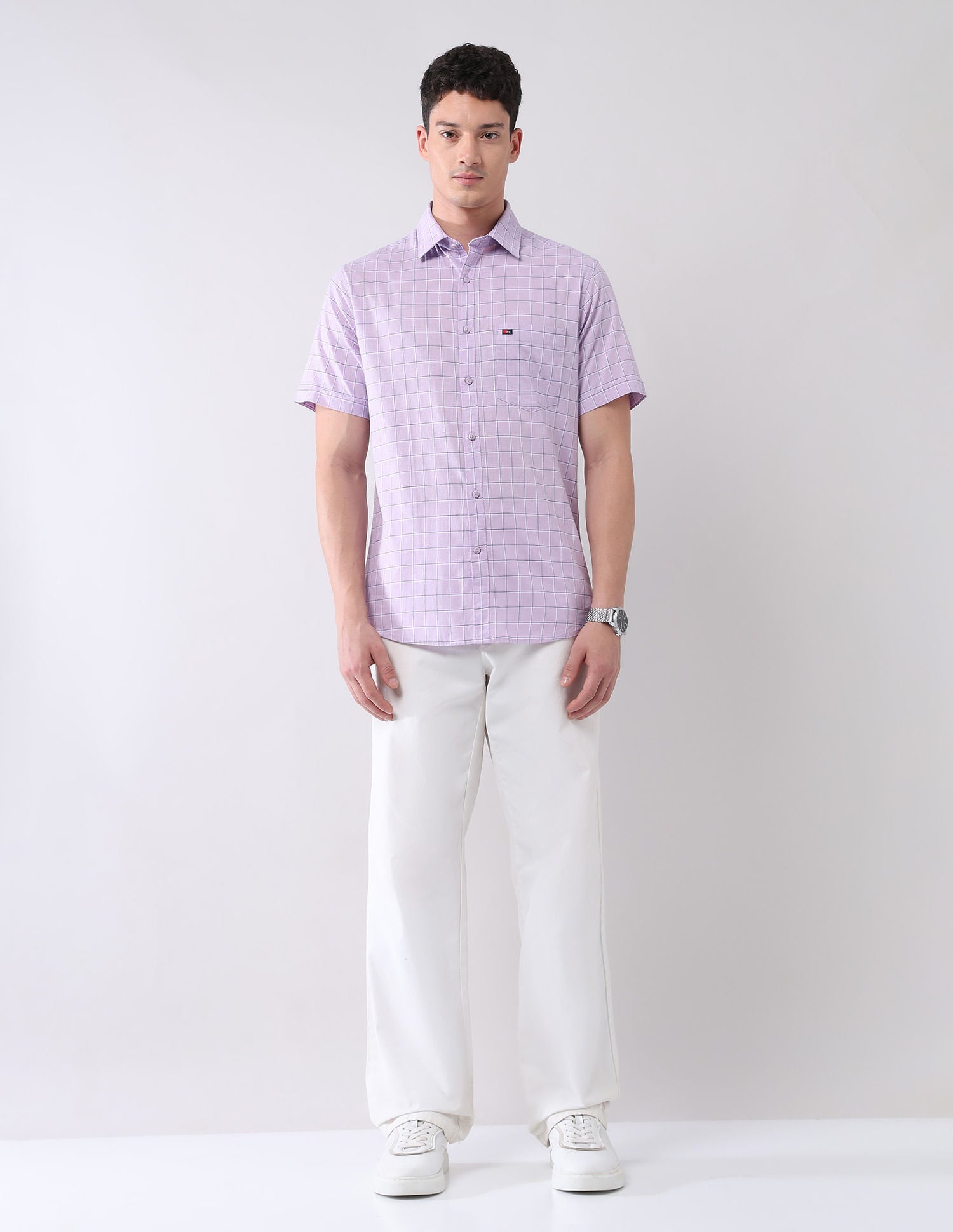 City Chronicles Modern Slim Fit Tartan Checked Shirt