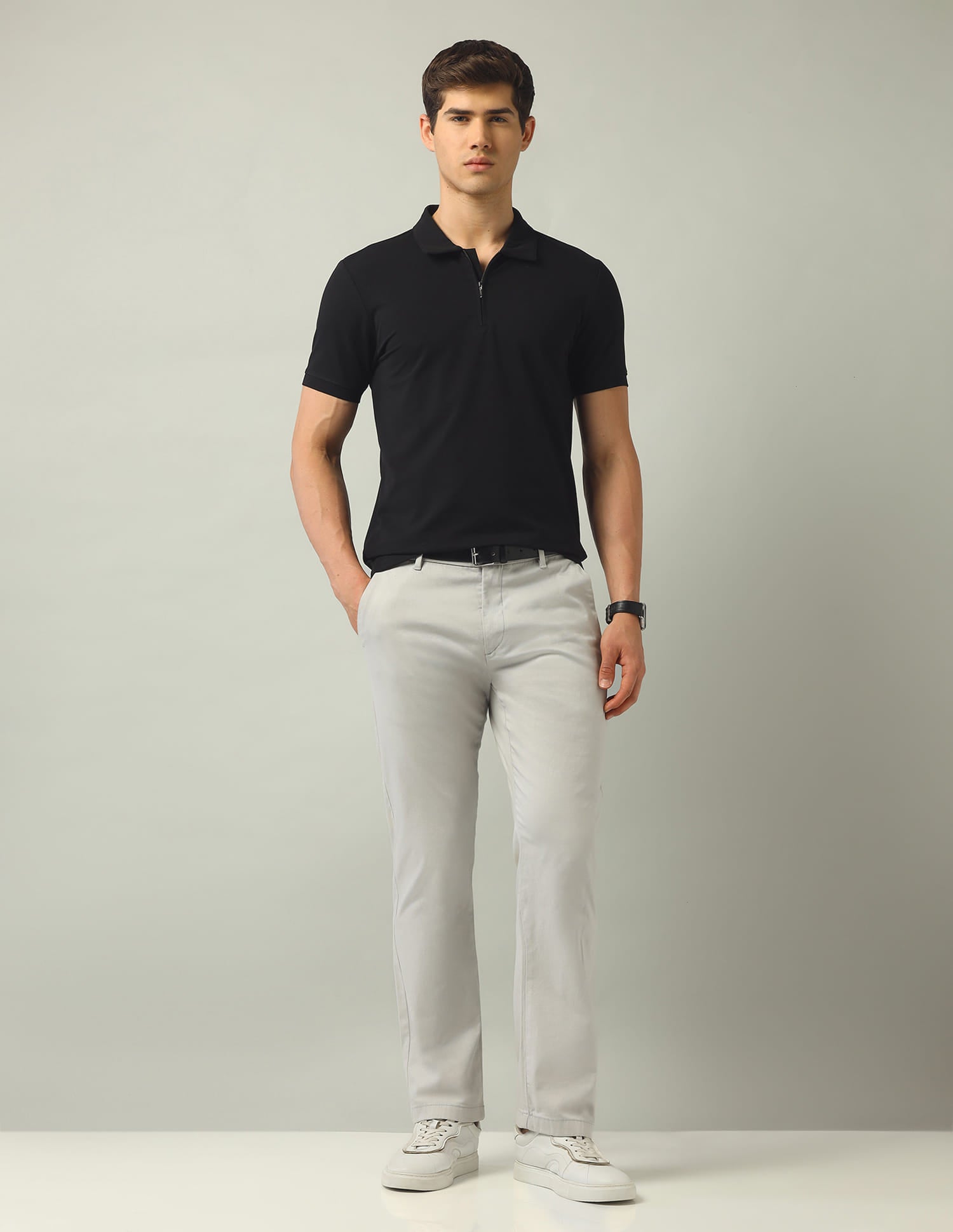 Solid Modern Slim Fit Polo Shirt