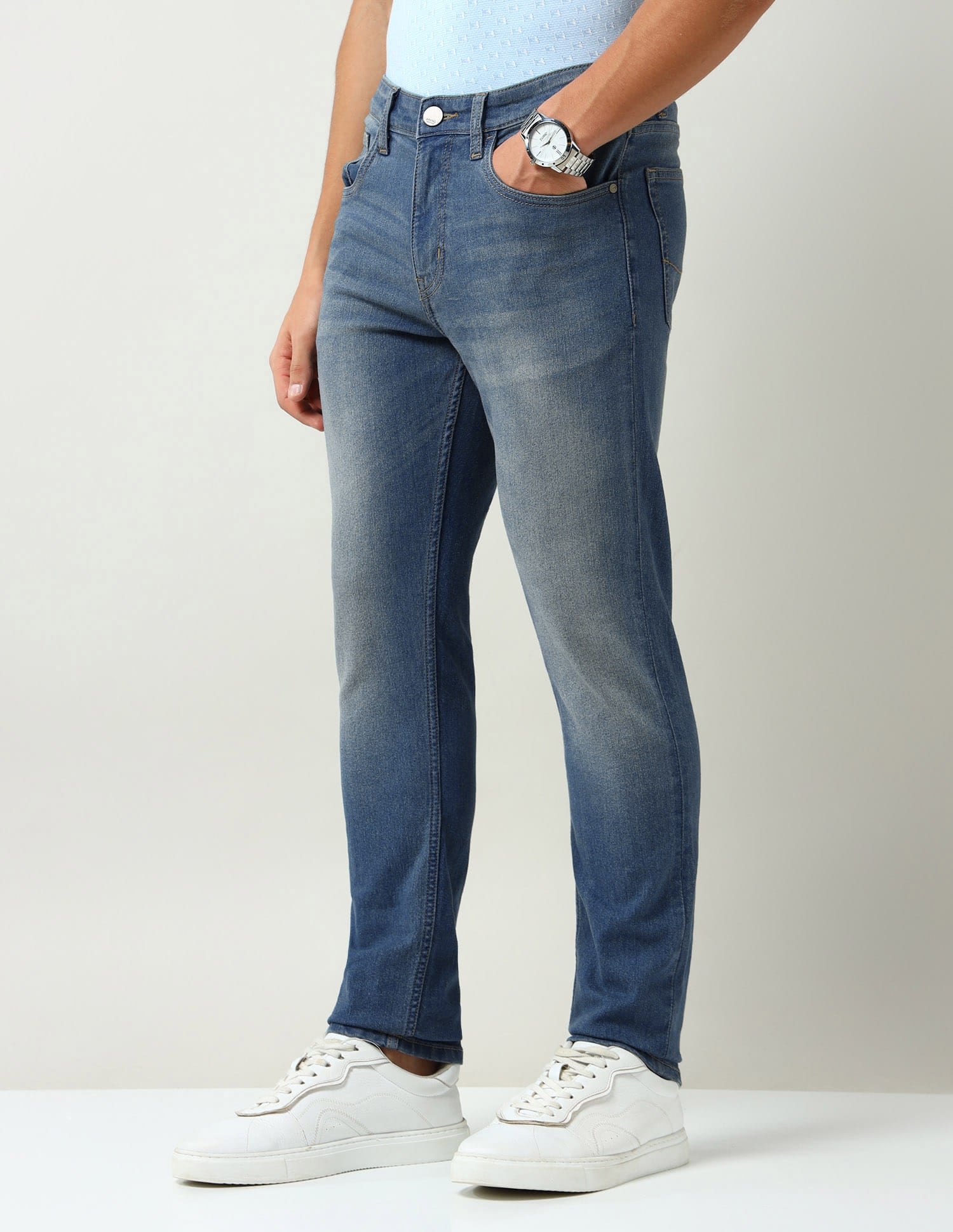 Mid Rise Comfort Slim Fit Jeans