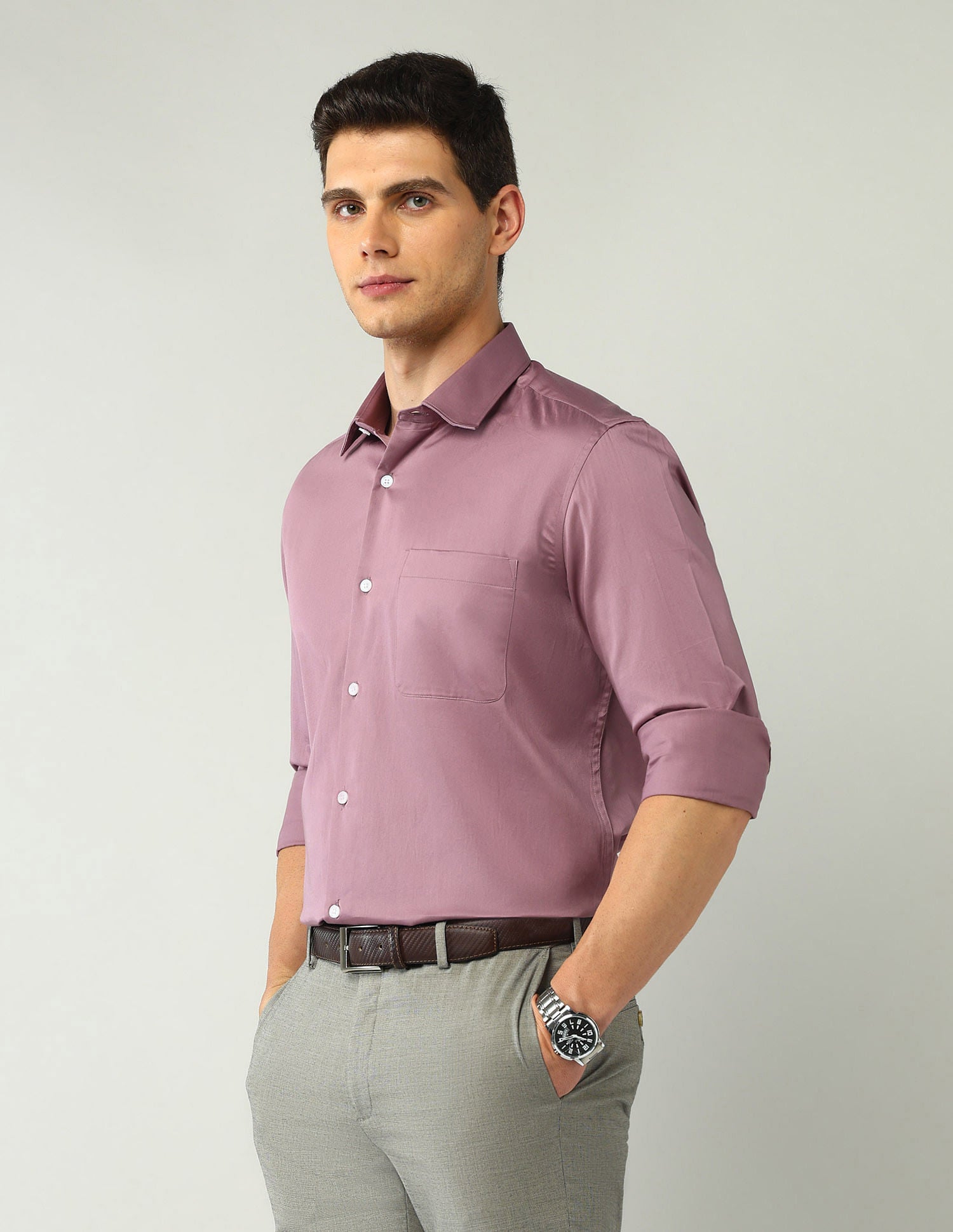 Classic Regular Fit Solid Shirt