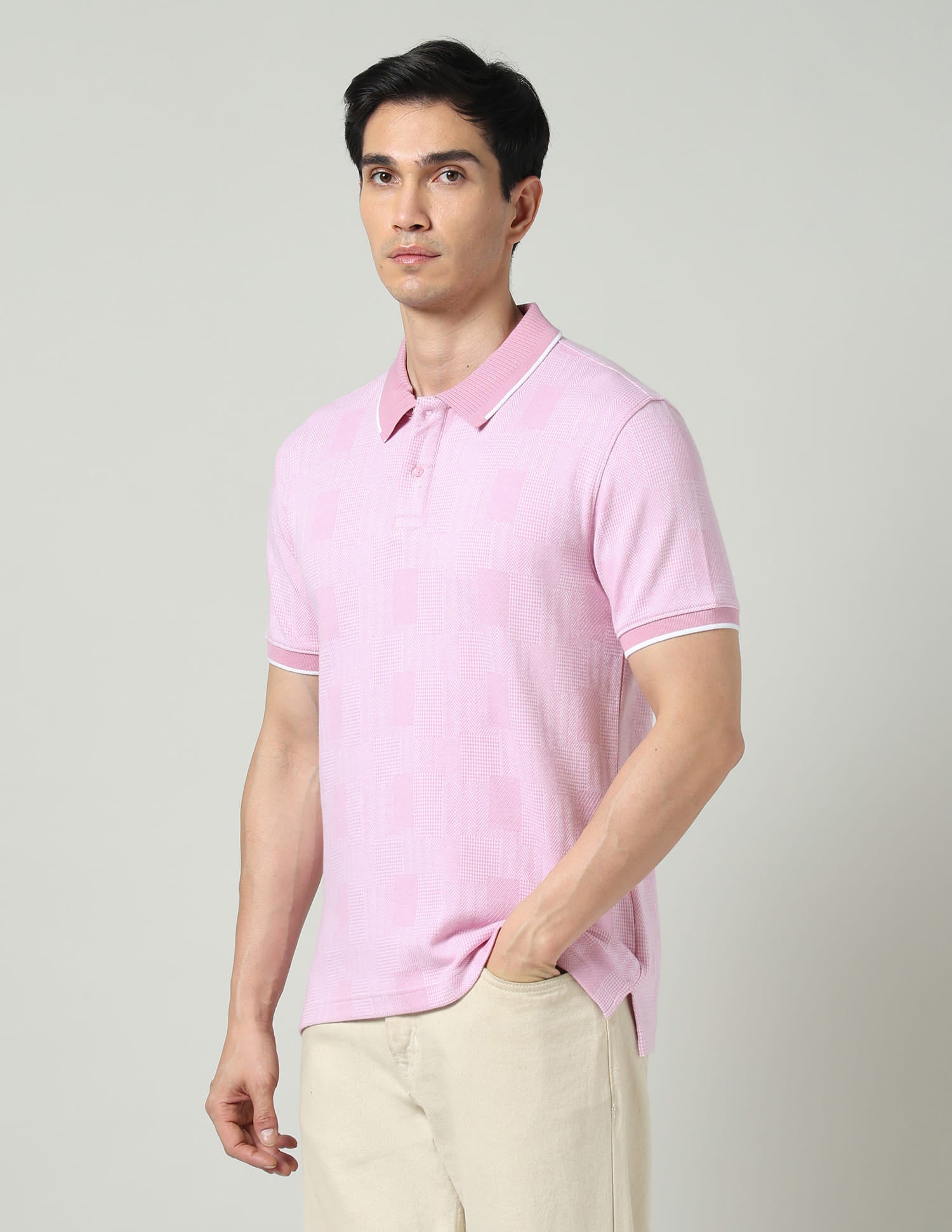 City Drift Textured Slim Fit Polo Shirt