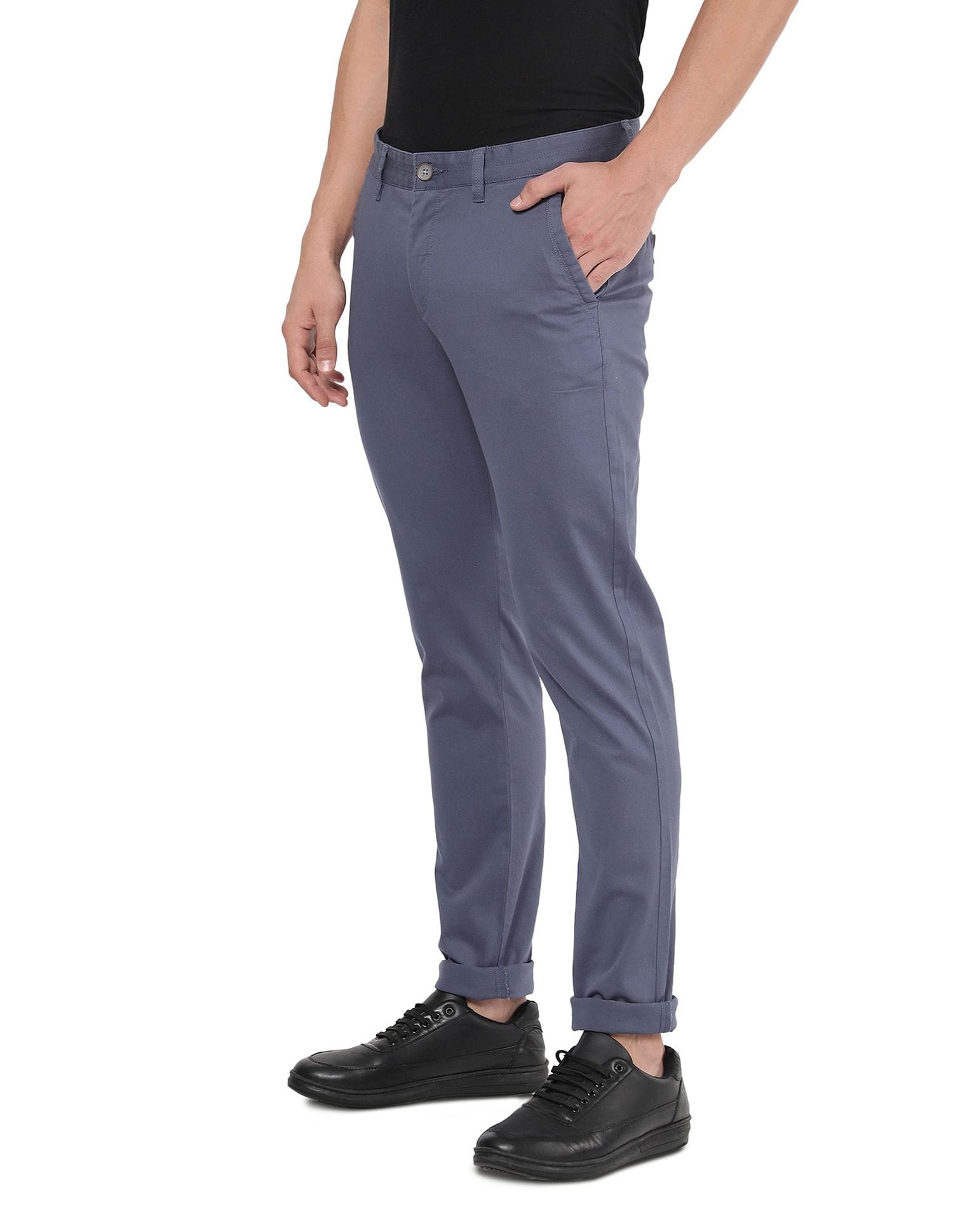 Modern Slim Fit Flat Front Chinos