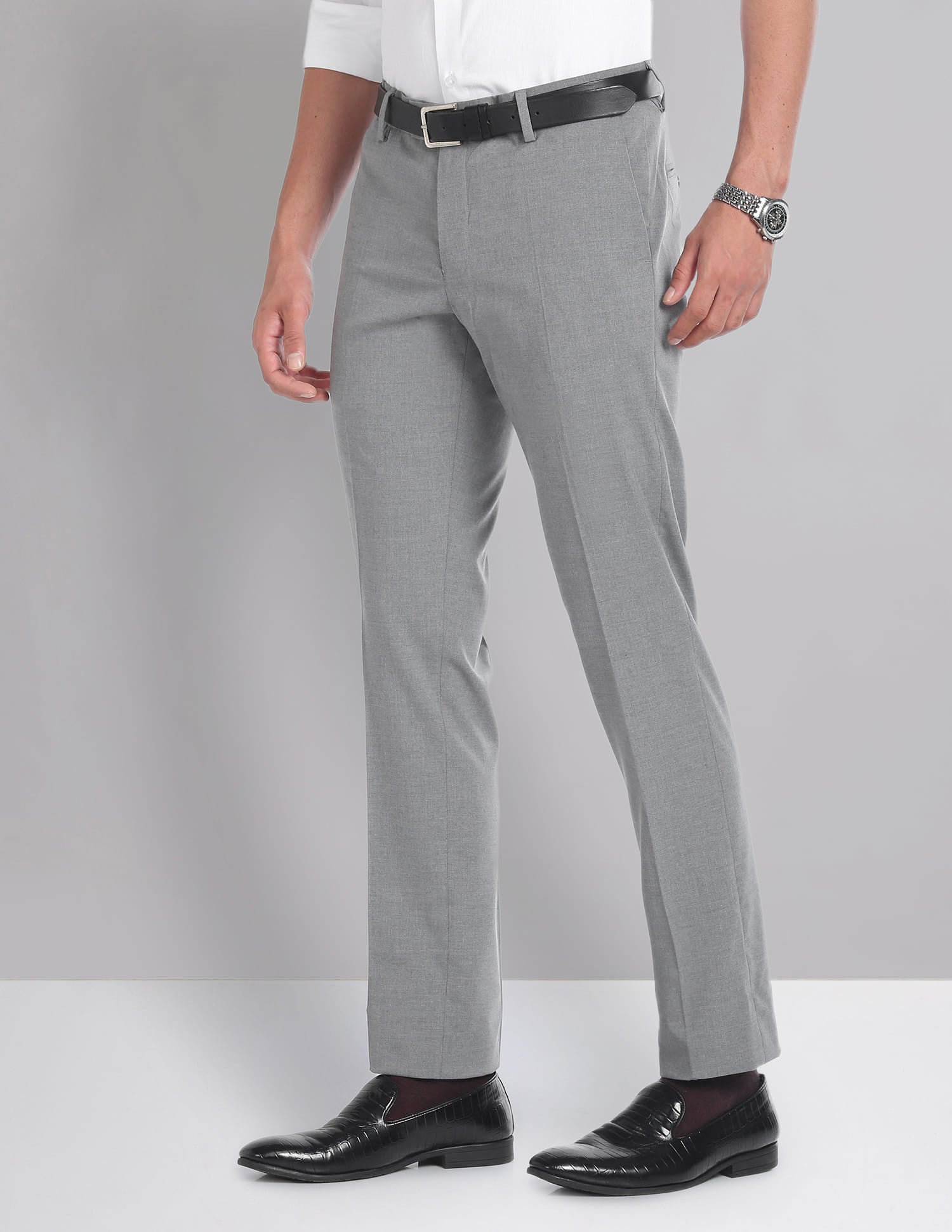 Grey Mens Trousers