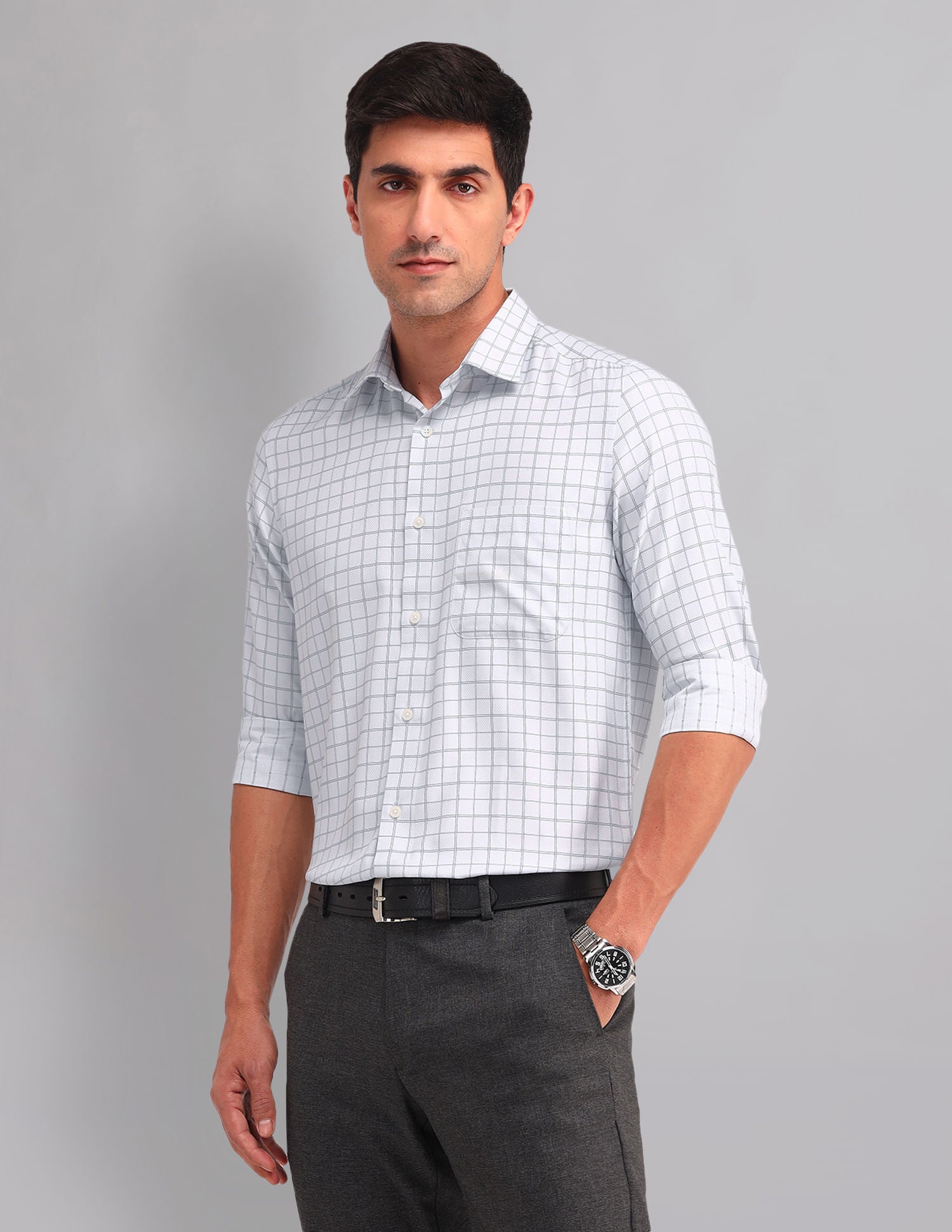 Everyday Essential Regular Fit Gingham Checked Shirt
